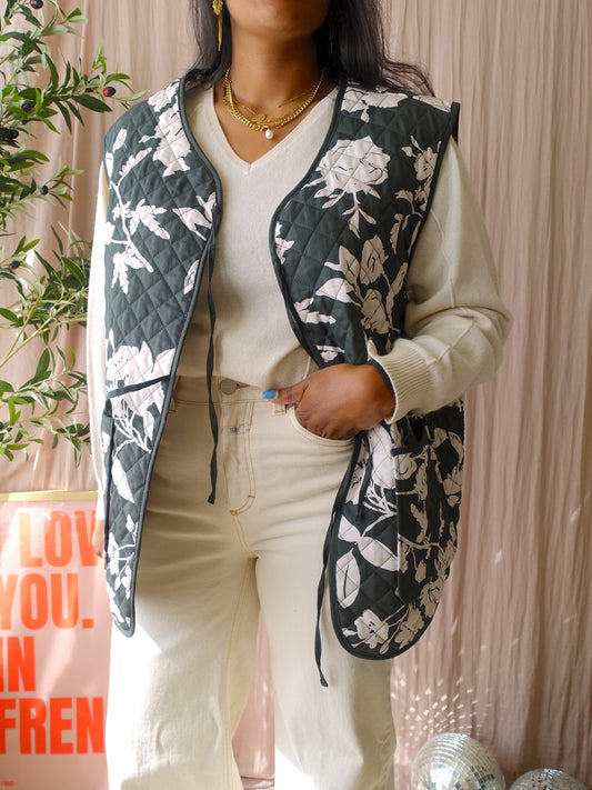 Unique reversible bohemian gilet