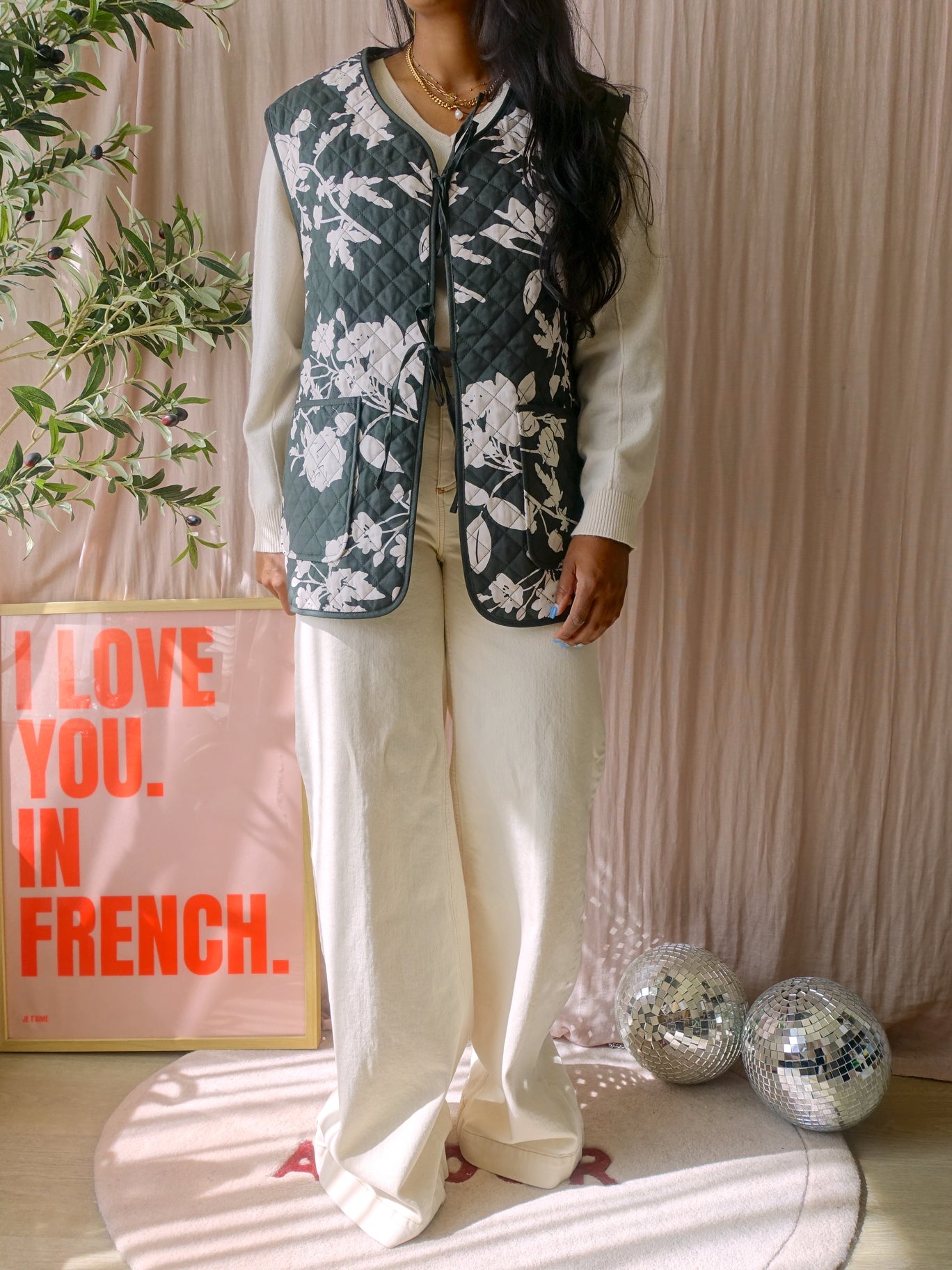 Unique reversible bohemian gilet