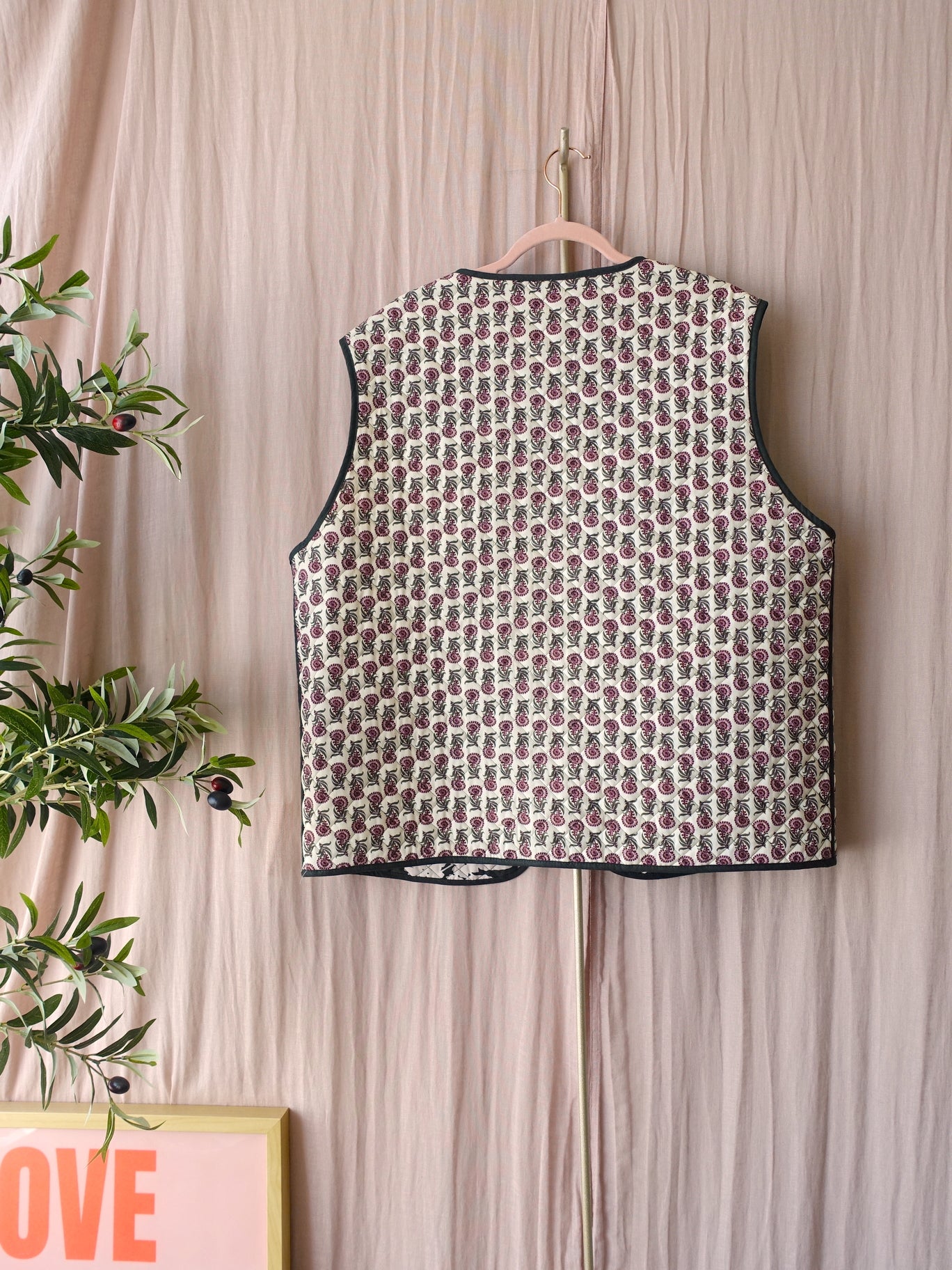 Unique reversible bohemian gilet