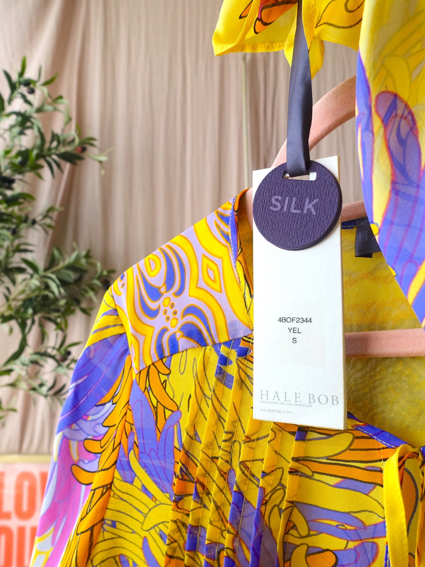 Hale Bob 100% silk summer top