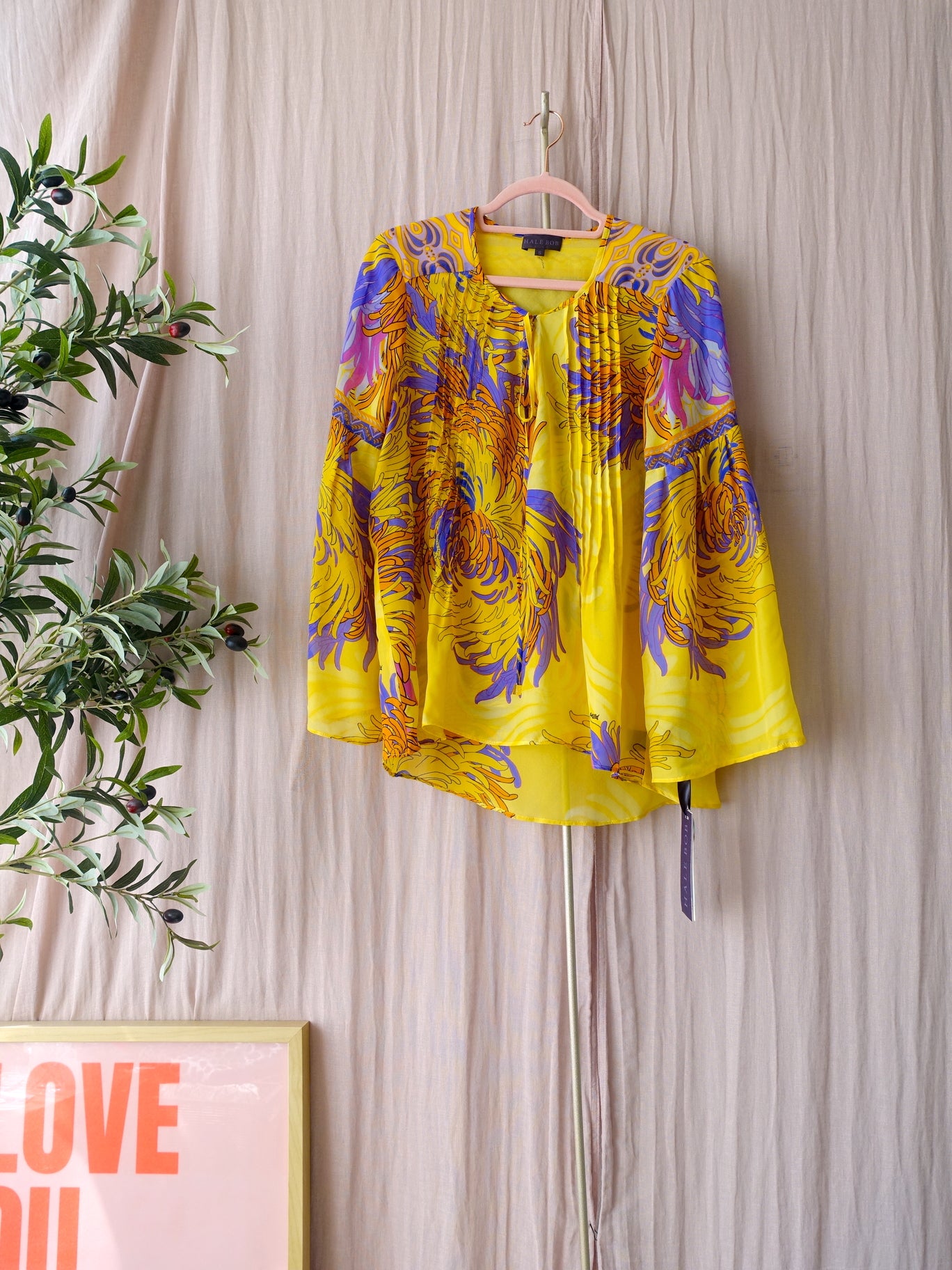 Hale Bob 100% silk summer top