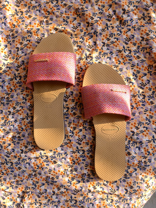 Havaianas You Trancoso Premium slippers roze gemeleerd