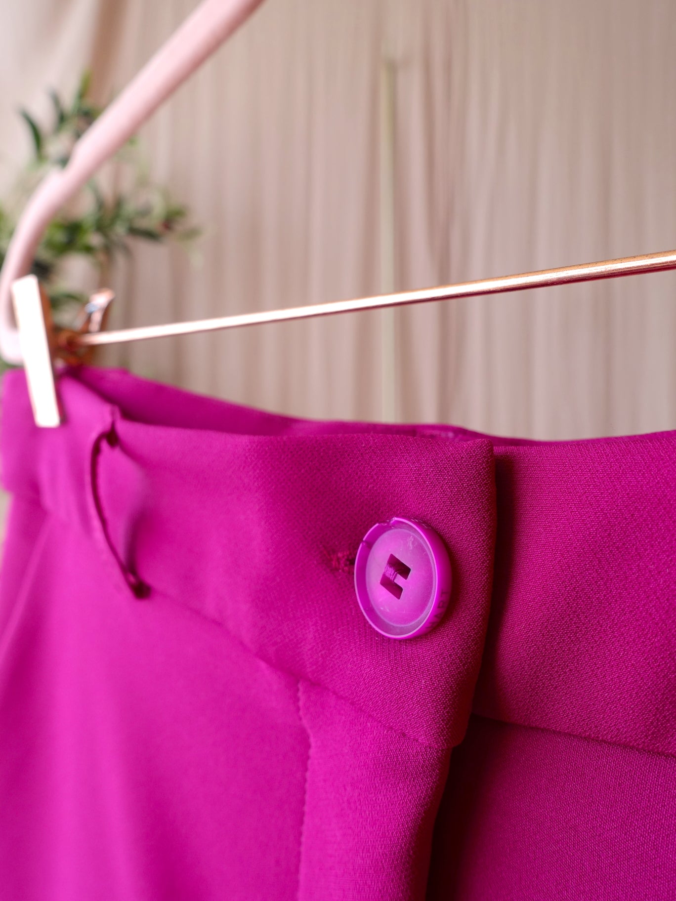 Helena Hart travel quality comfort wide leg magenta