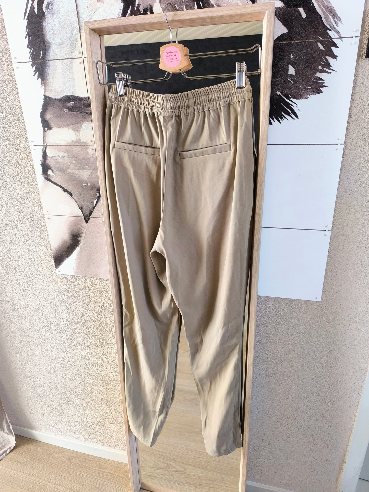 Shoeby city tapered powersuit pants taupe