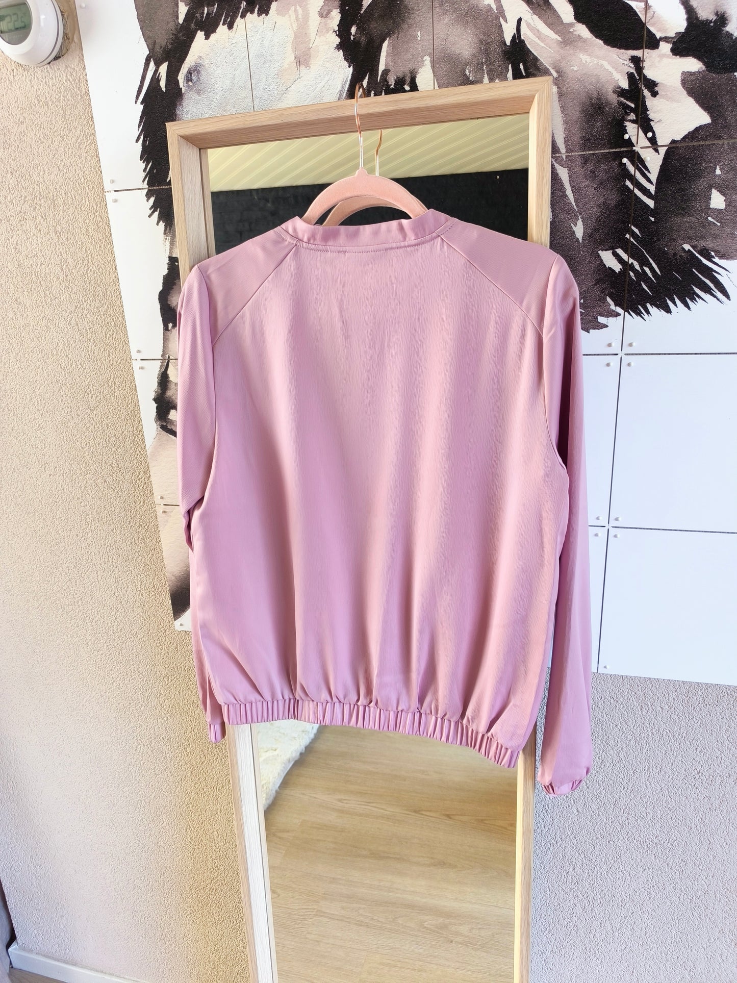 WE satin bomber jacket peony