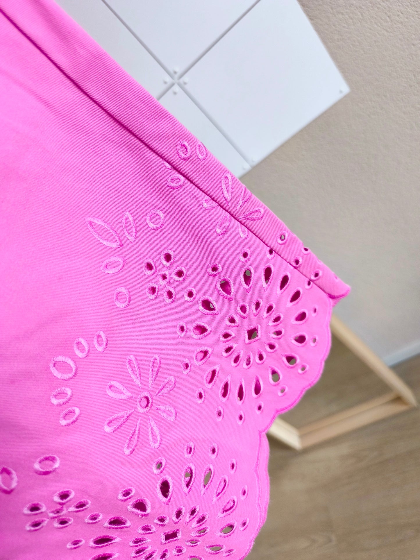 Scotch & Soda organic cotton broderie midi rok orchid