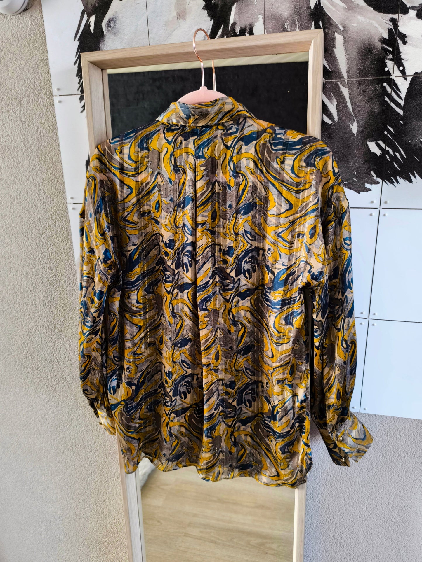 Dante6 Collyn marble lurex blouse