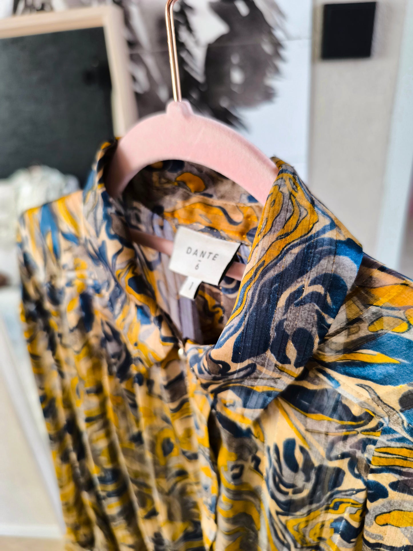 Dante6 Collyn marble lurex blouse