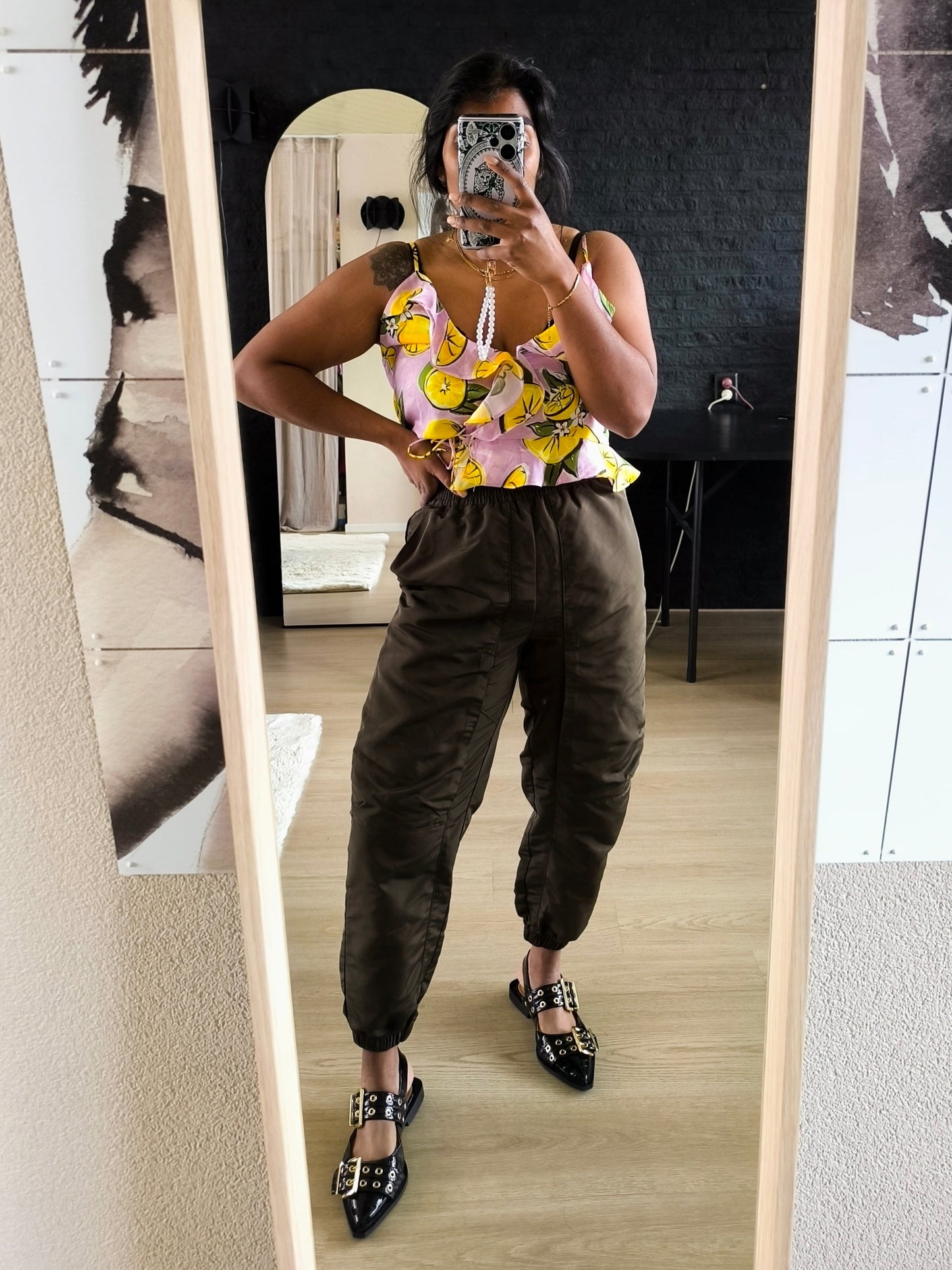 Co'Couture trice tech pant dark olive