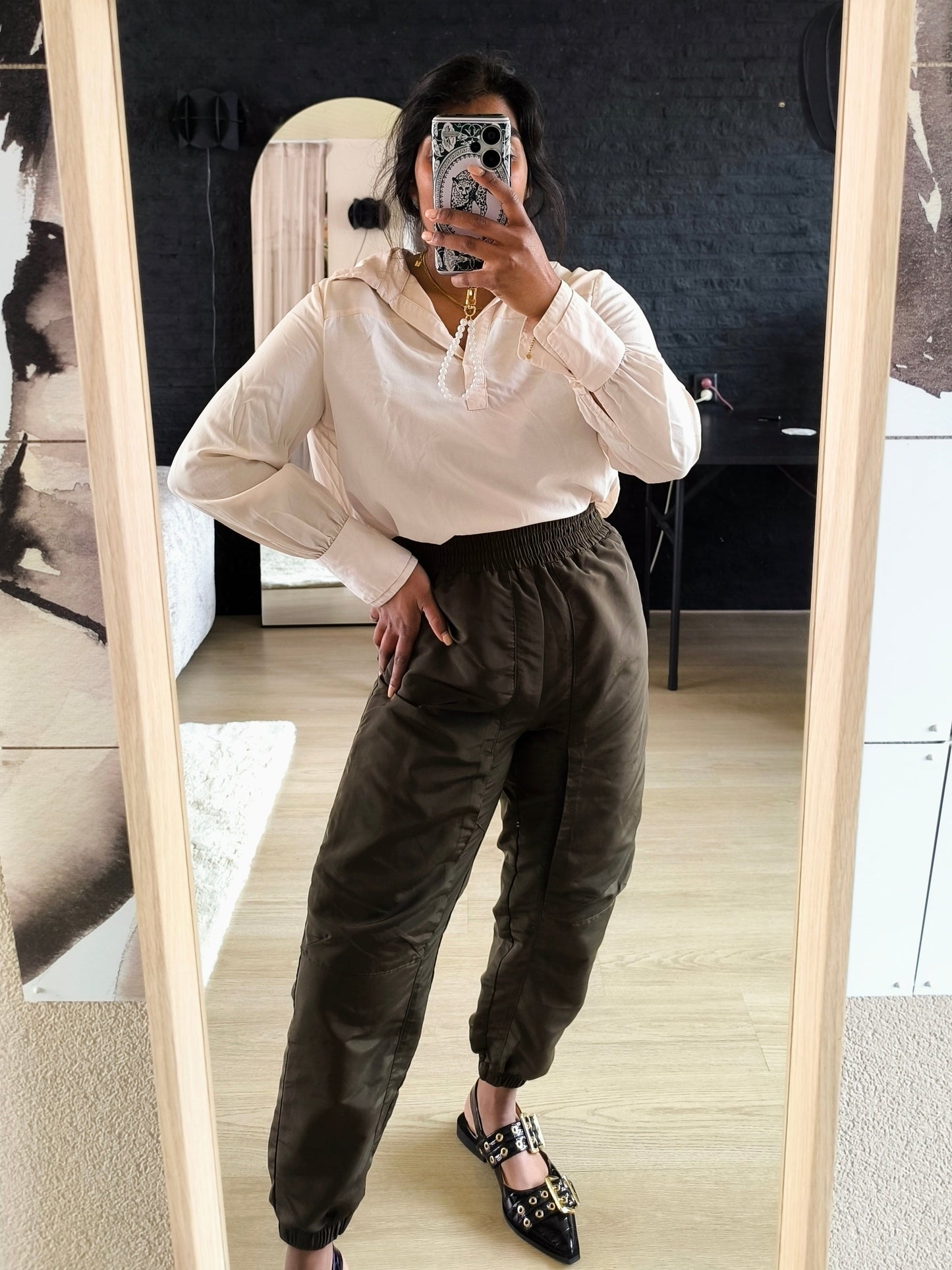 Co'Couture trice tech pant dark olive