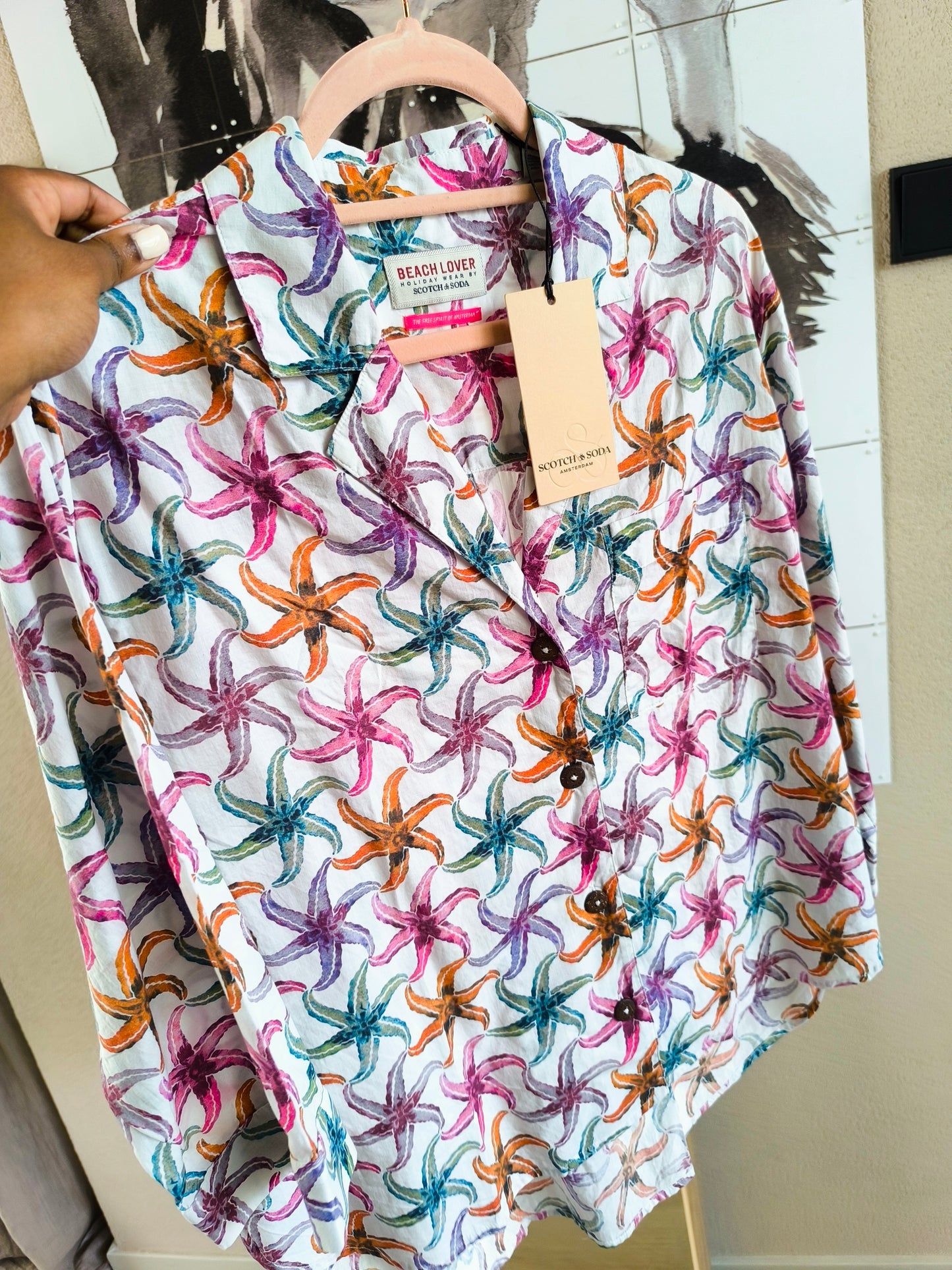 Scotch & Soda beach set starfish (blouse + short)
