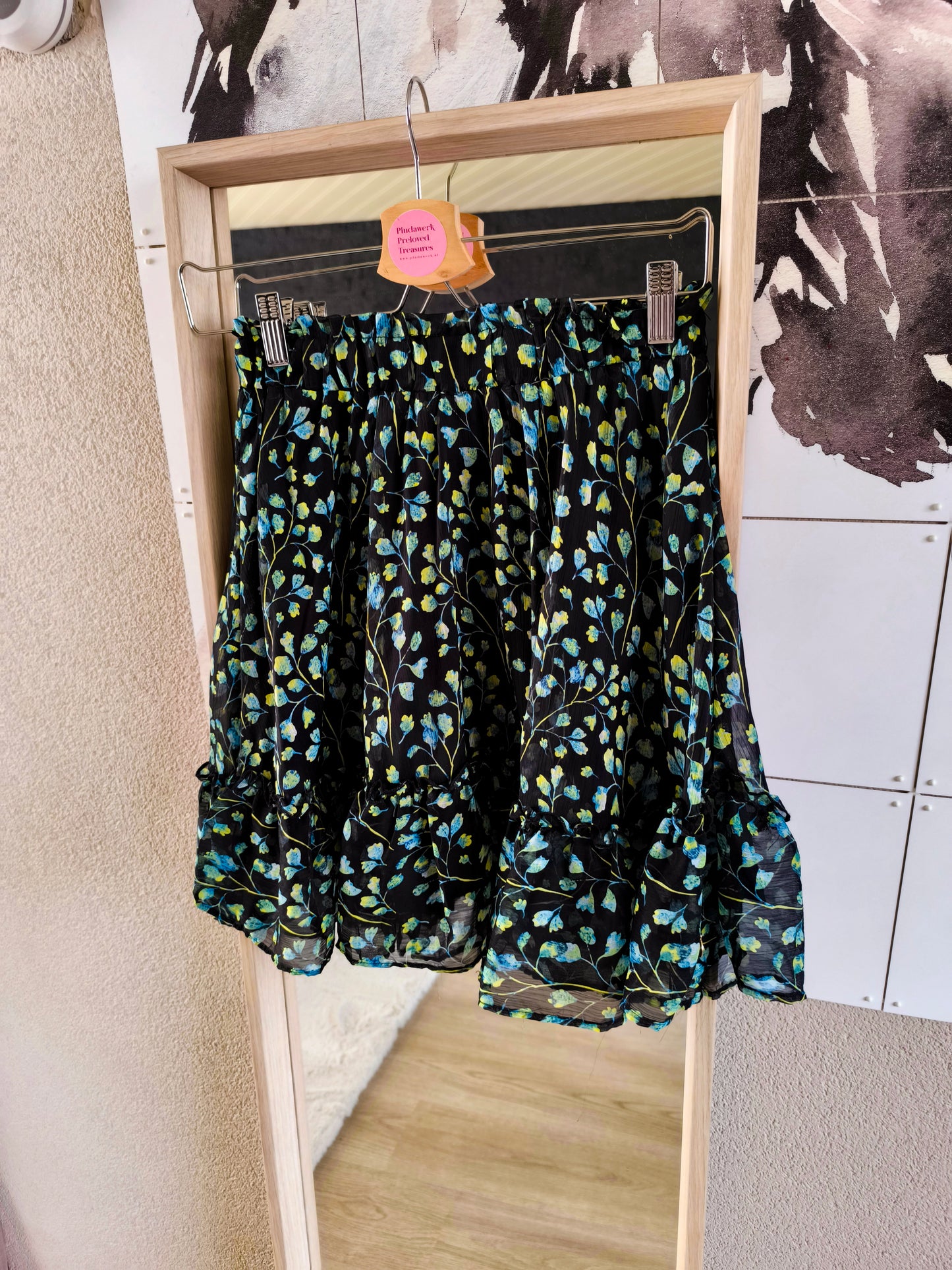 Harper & Yve Lauren green flower rok
