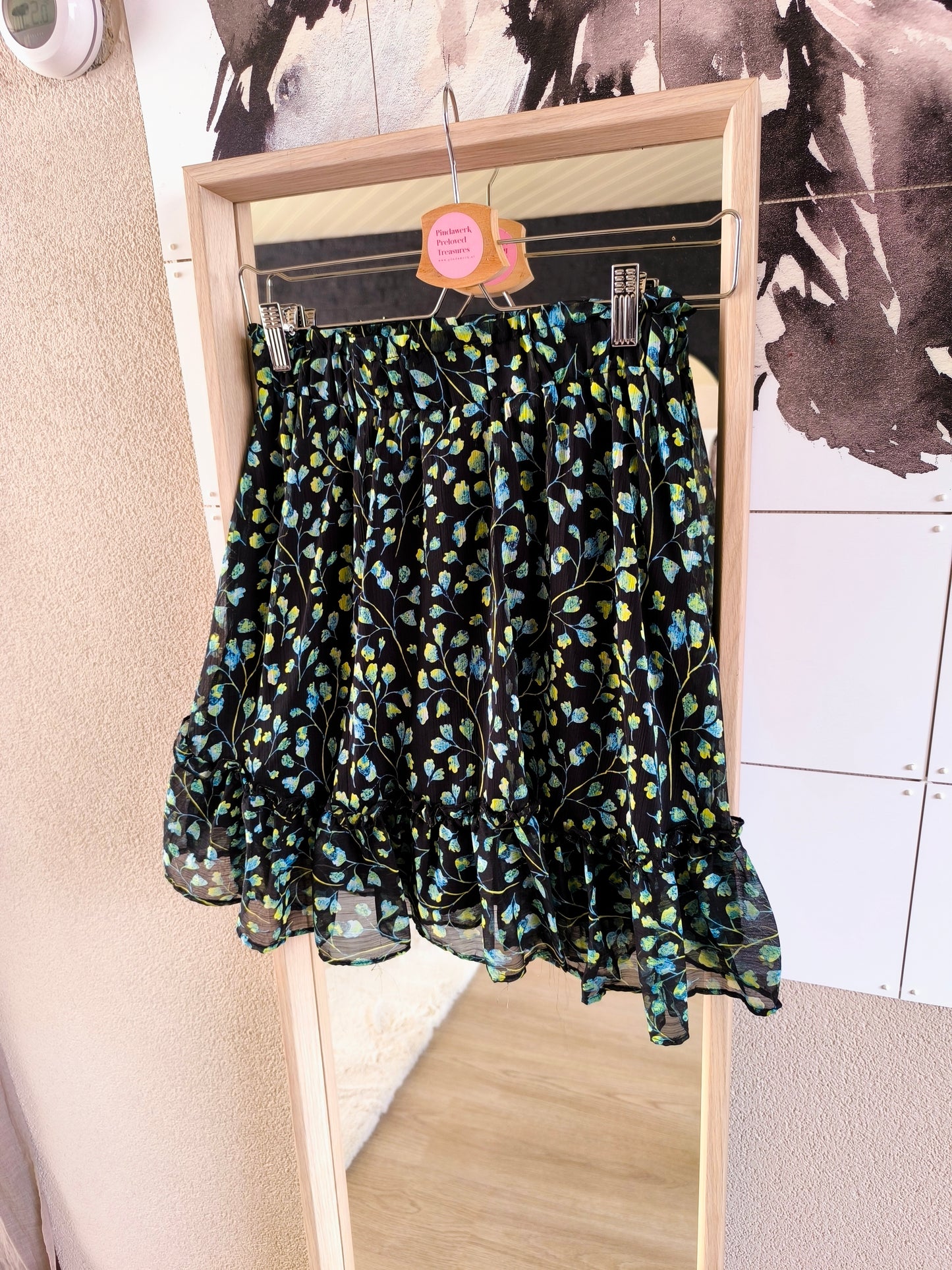 Harper & Yve Lauren green flower rok