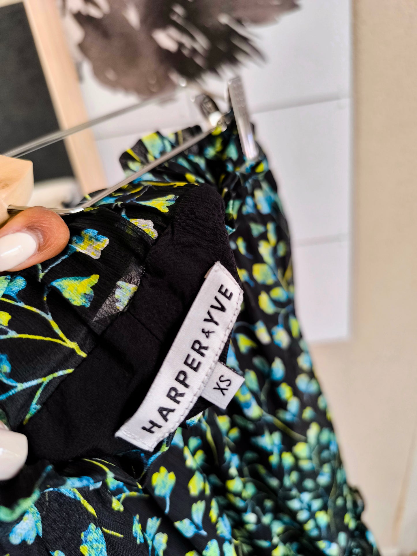 Harper & Yve Lauren green flower rok