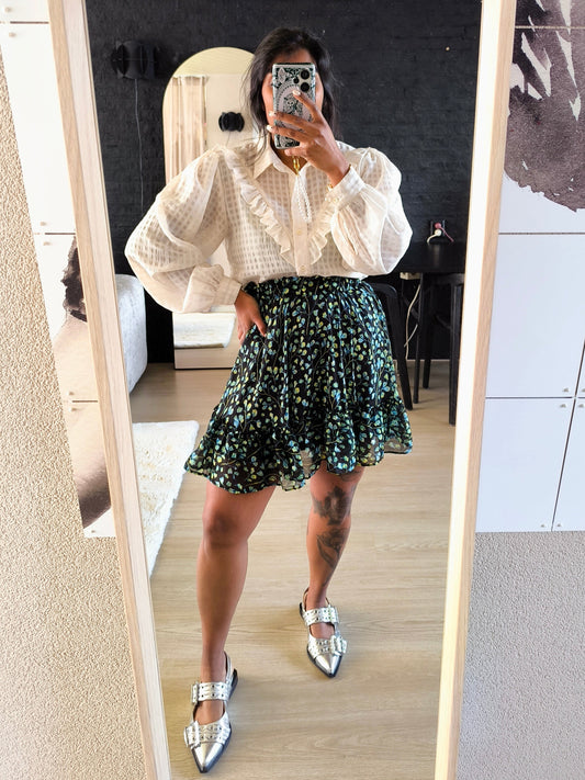 Harper & Yve Lauren green flower rok