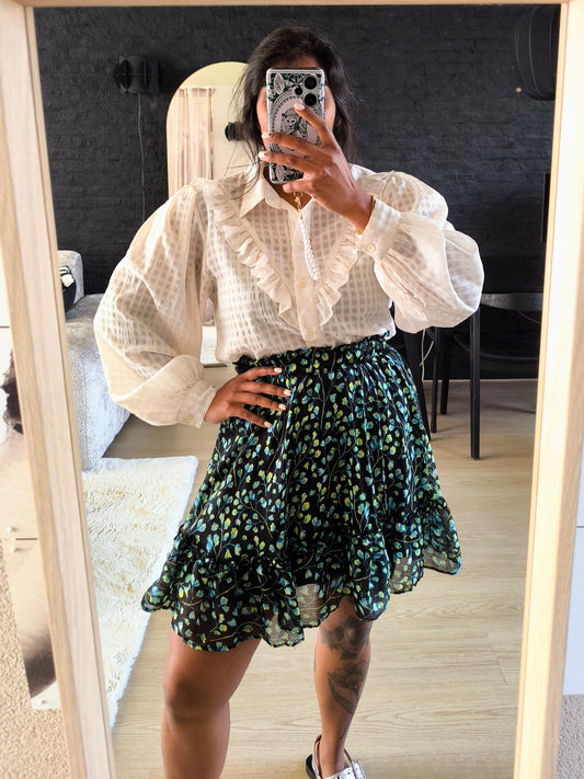 Harper & Yve Lauren green flower rok