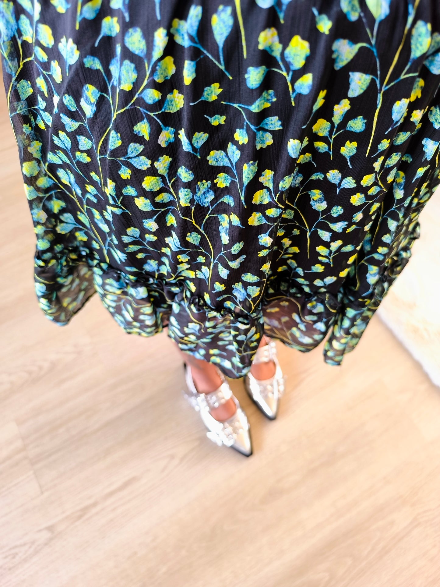 Harper & Yve Lauren green flower rok