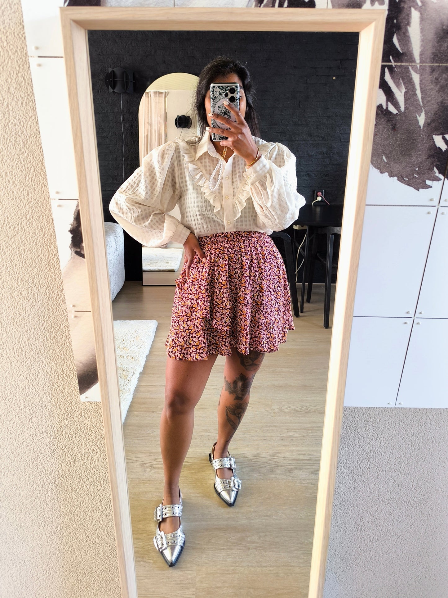 Harper & Yve Selena ruffle rok rood