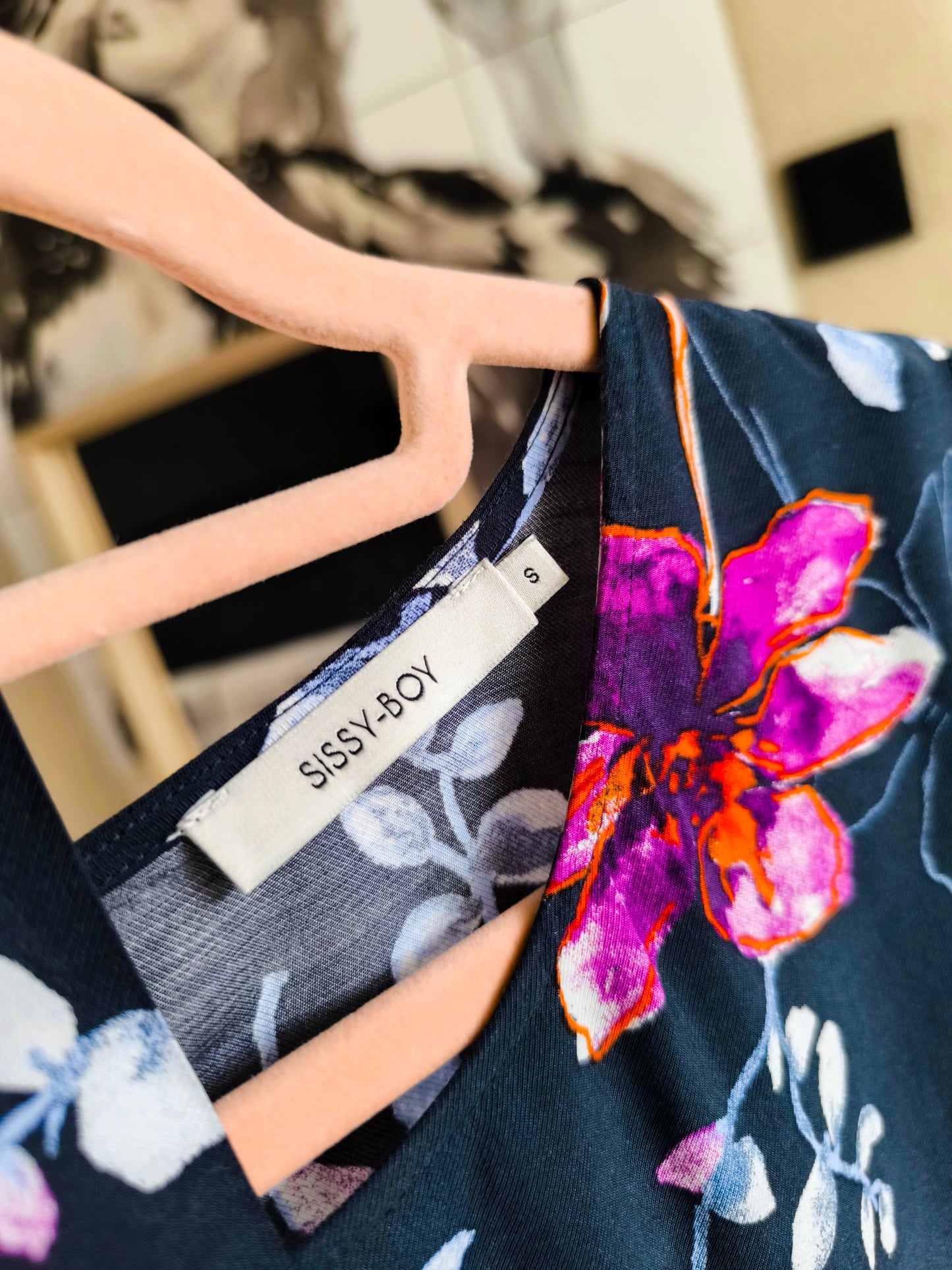 Sissy-Boy Jess jurk floral navy
