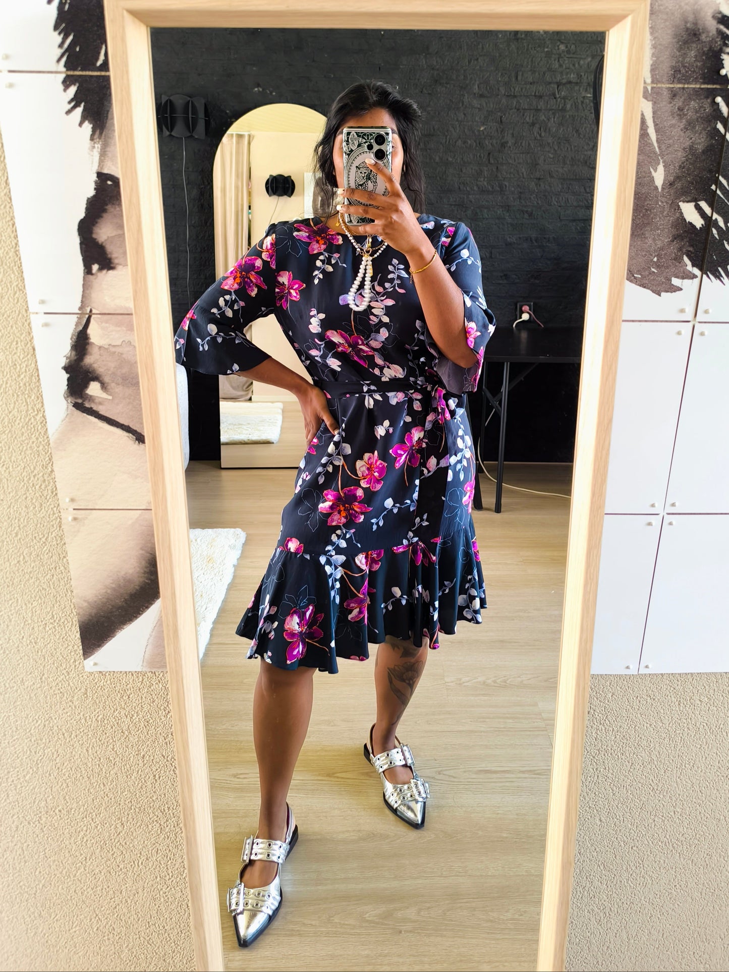 Sissy-Boy Jess jurk floral navy