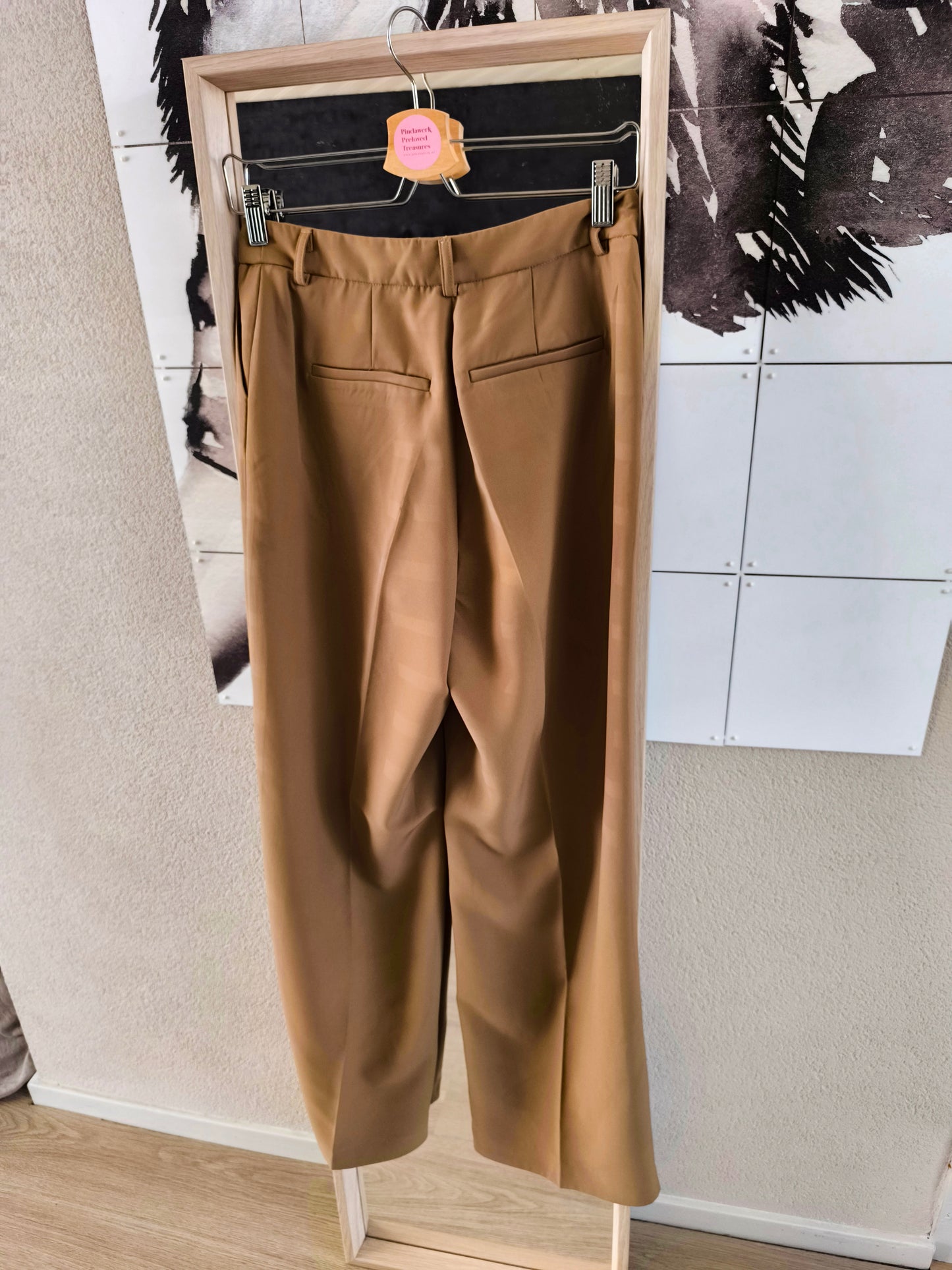 Shoeby fig high waist loose fit pants camel