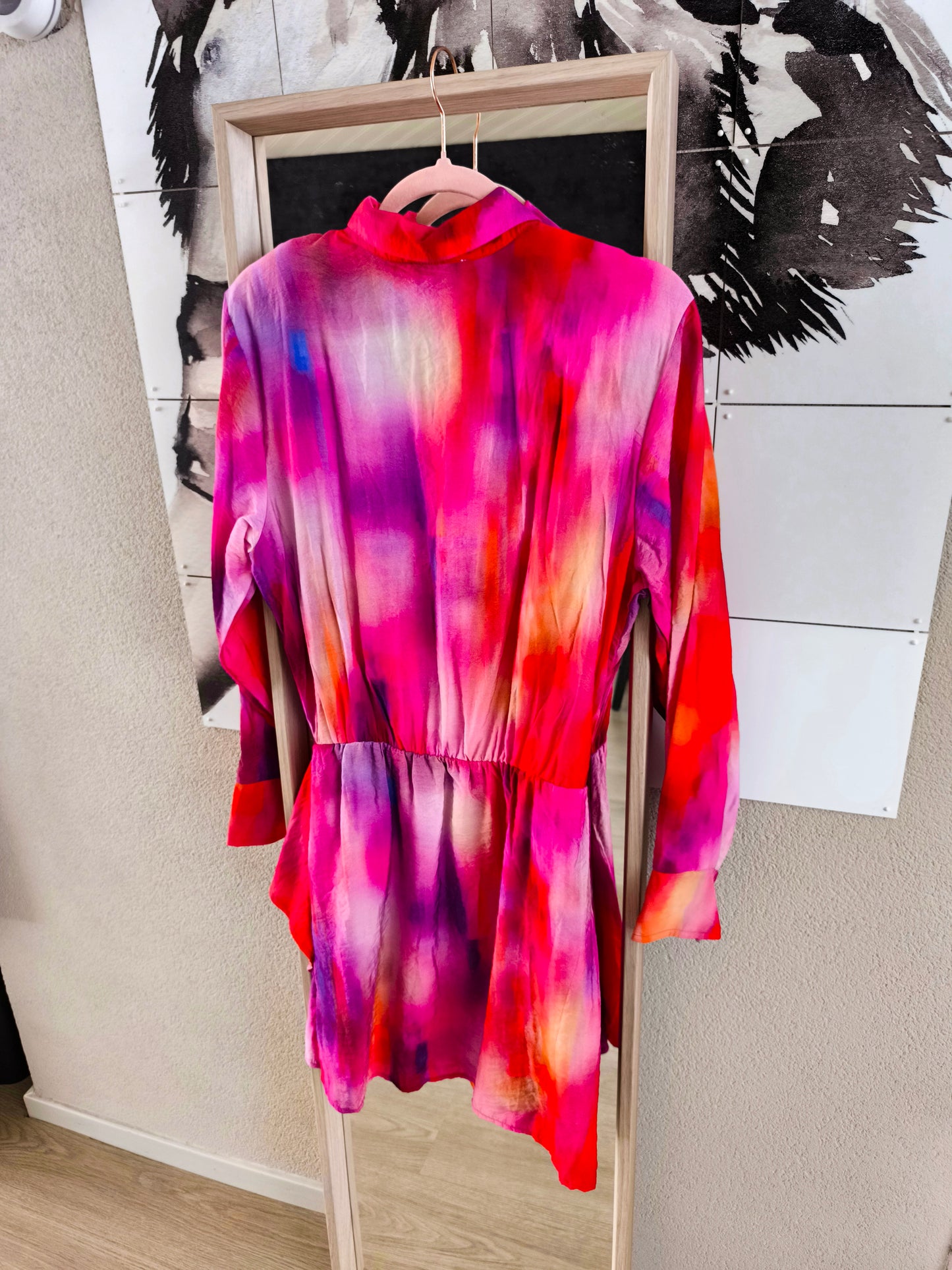 Shoeby la tie dye dress marble print