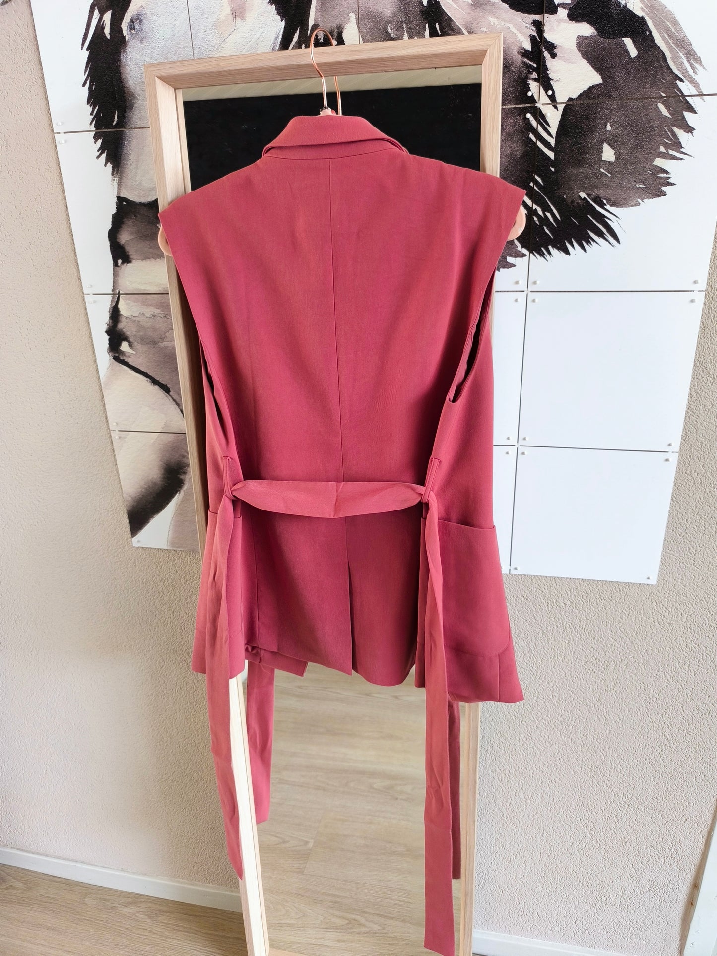 Ydence Danique rayonmix gilet oudroze