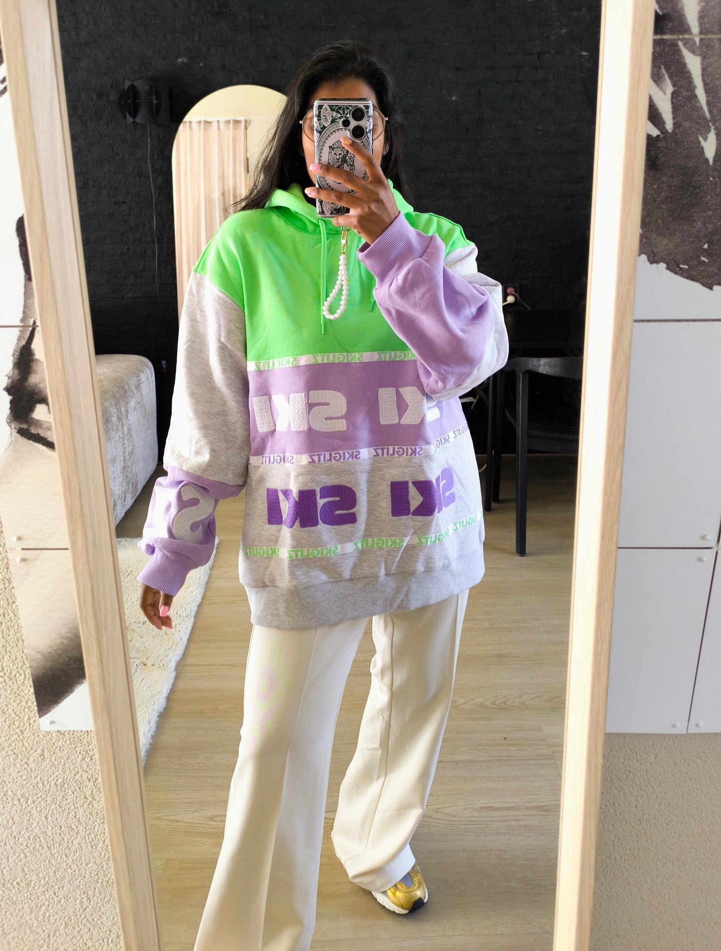 Stieglitz Skiglitz oversized Heidi hoodie with embroidery