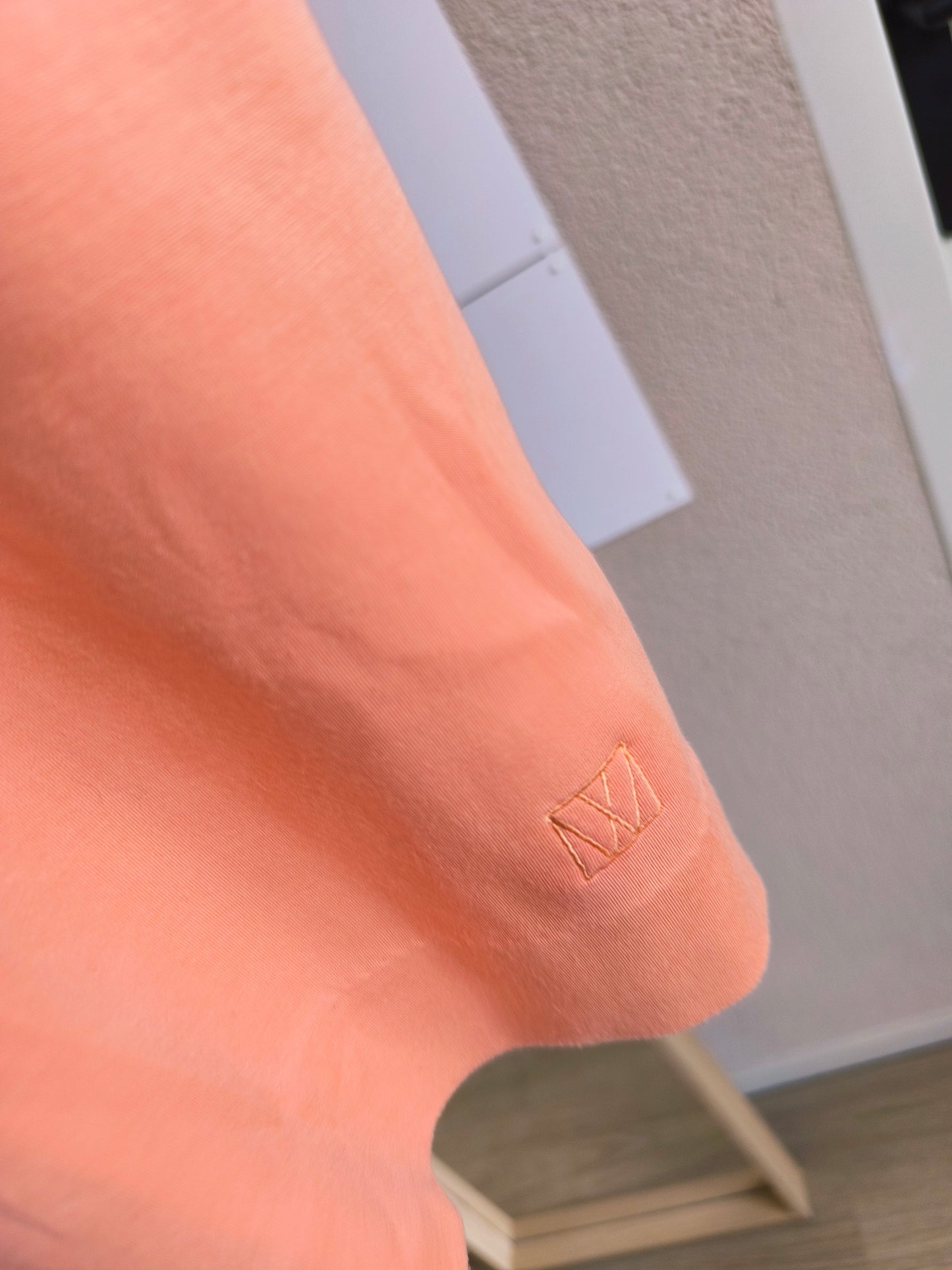 Inwear Issa shoulder padded modal top peach