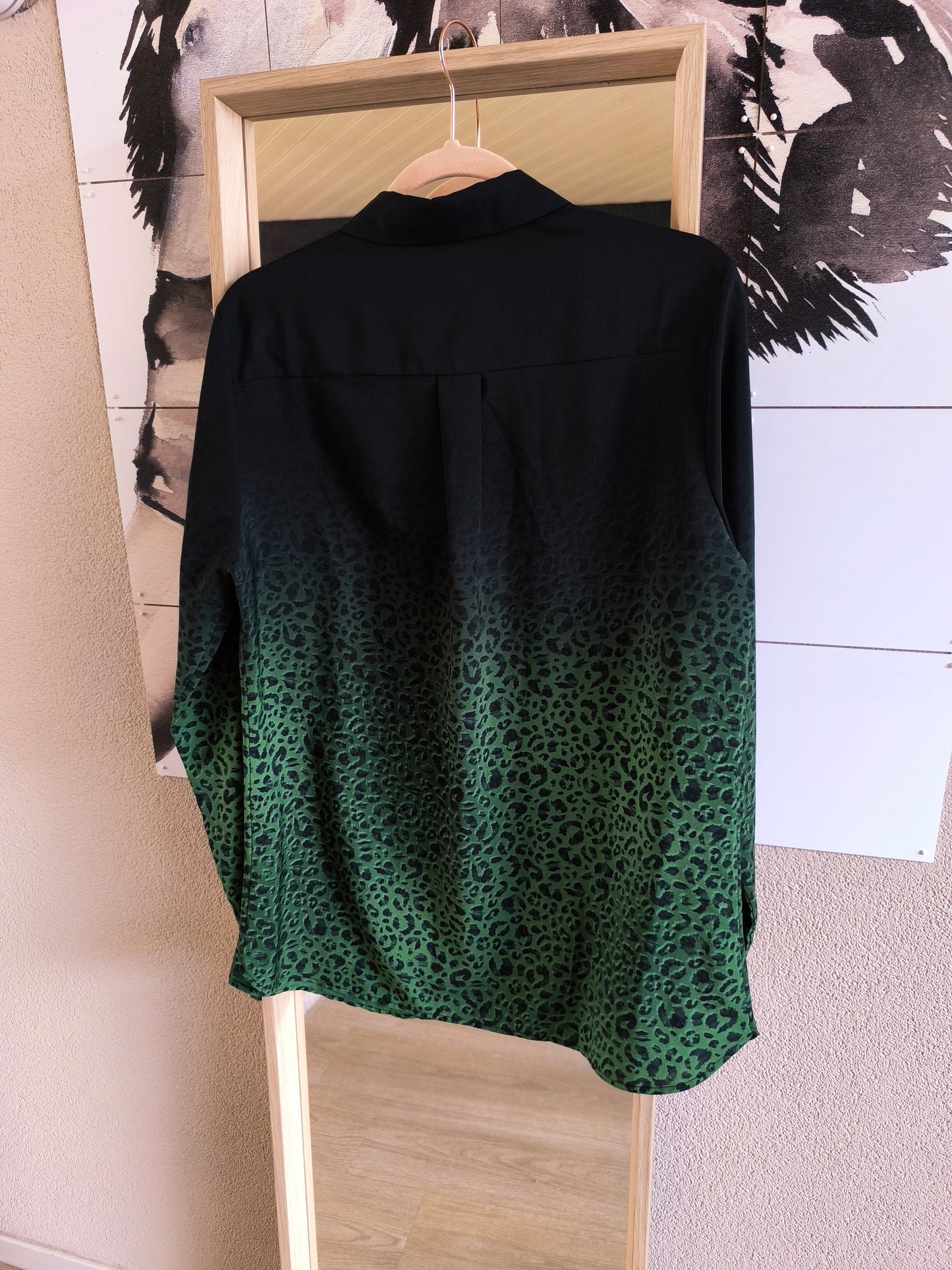 Fifth House leo print shirt emerald