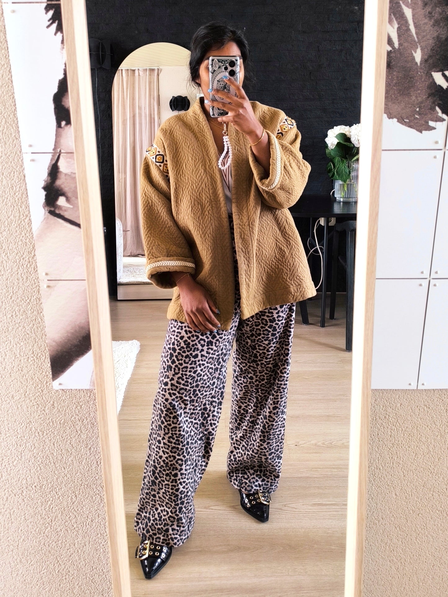 Shoeby kimono style jacket camel