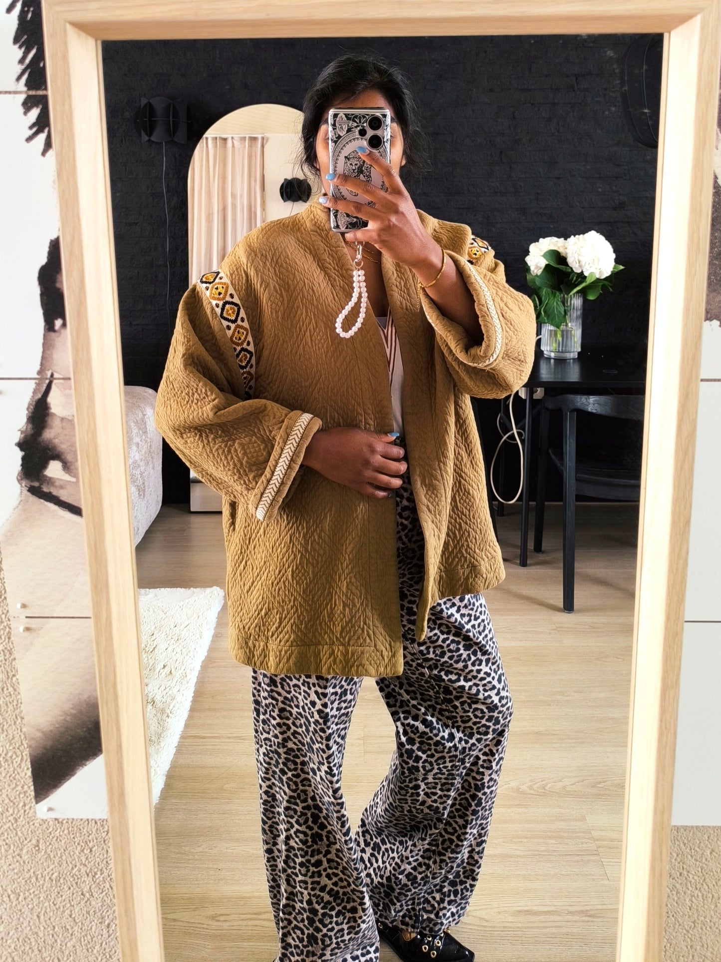 Shoeby kimono style jacket camel
