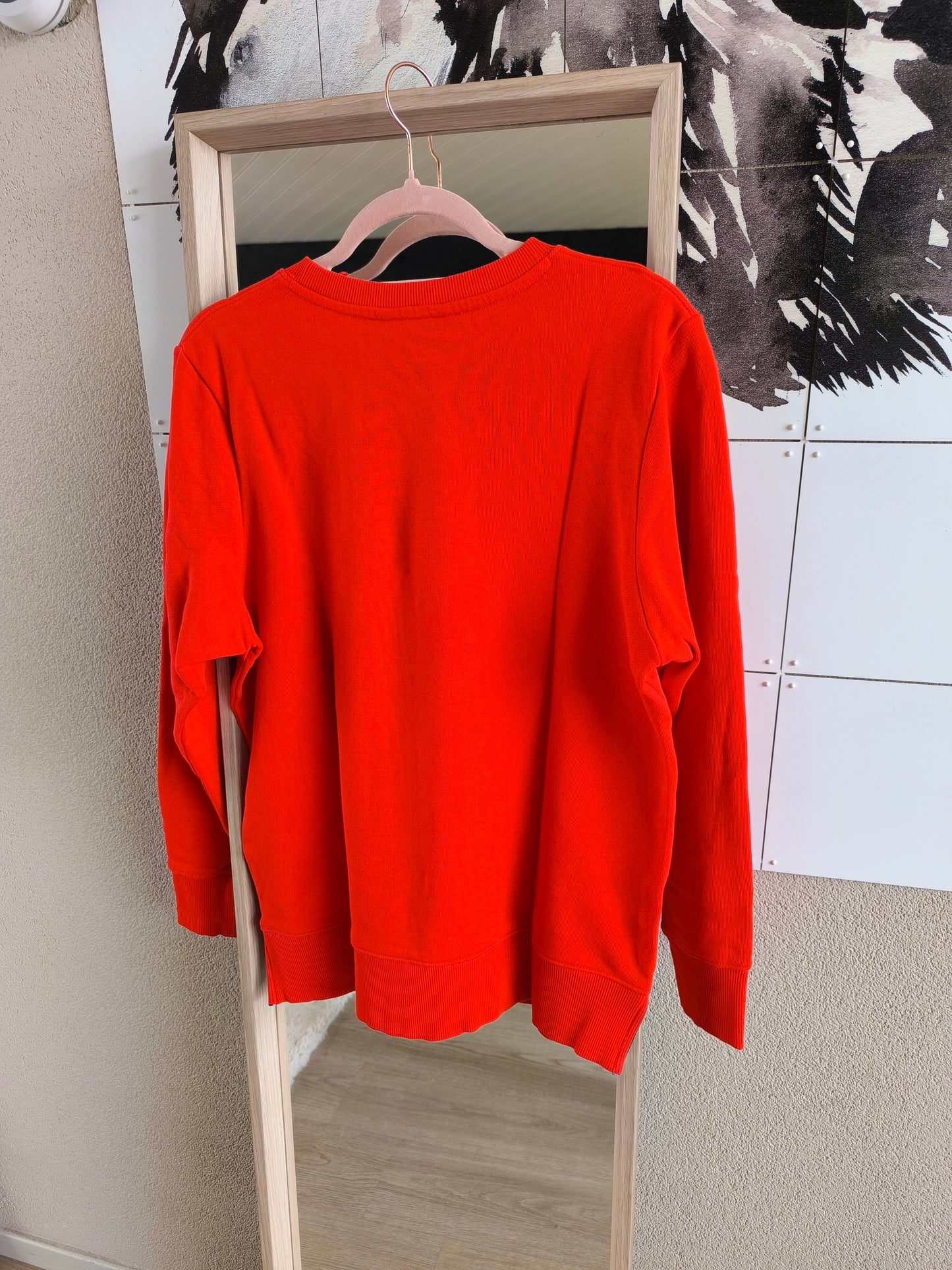Tommy Hilfiger logo embroidery sweater rood