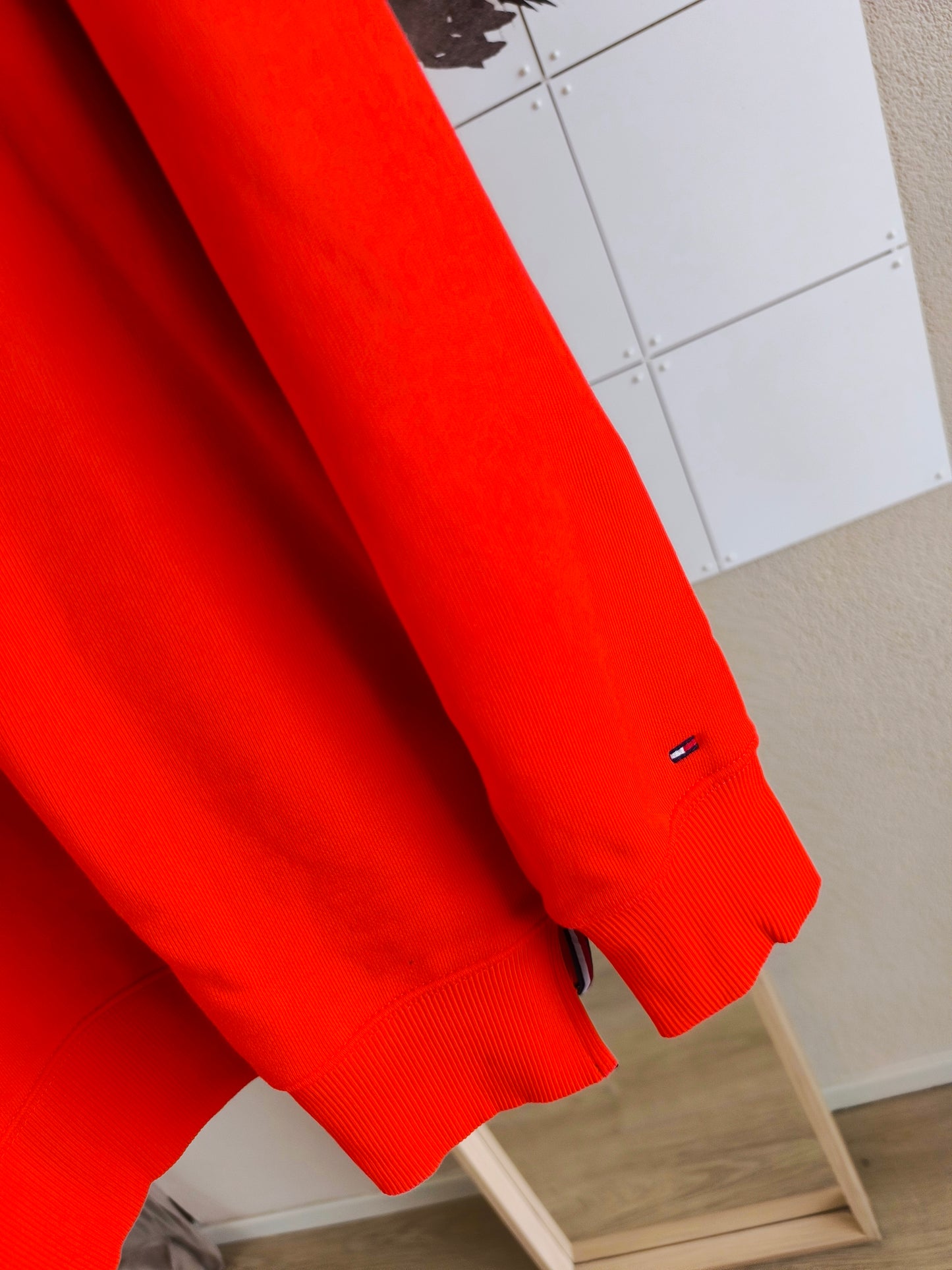 Tommy Hilfiger logo embroidery sweater rood