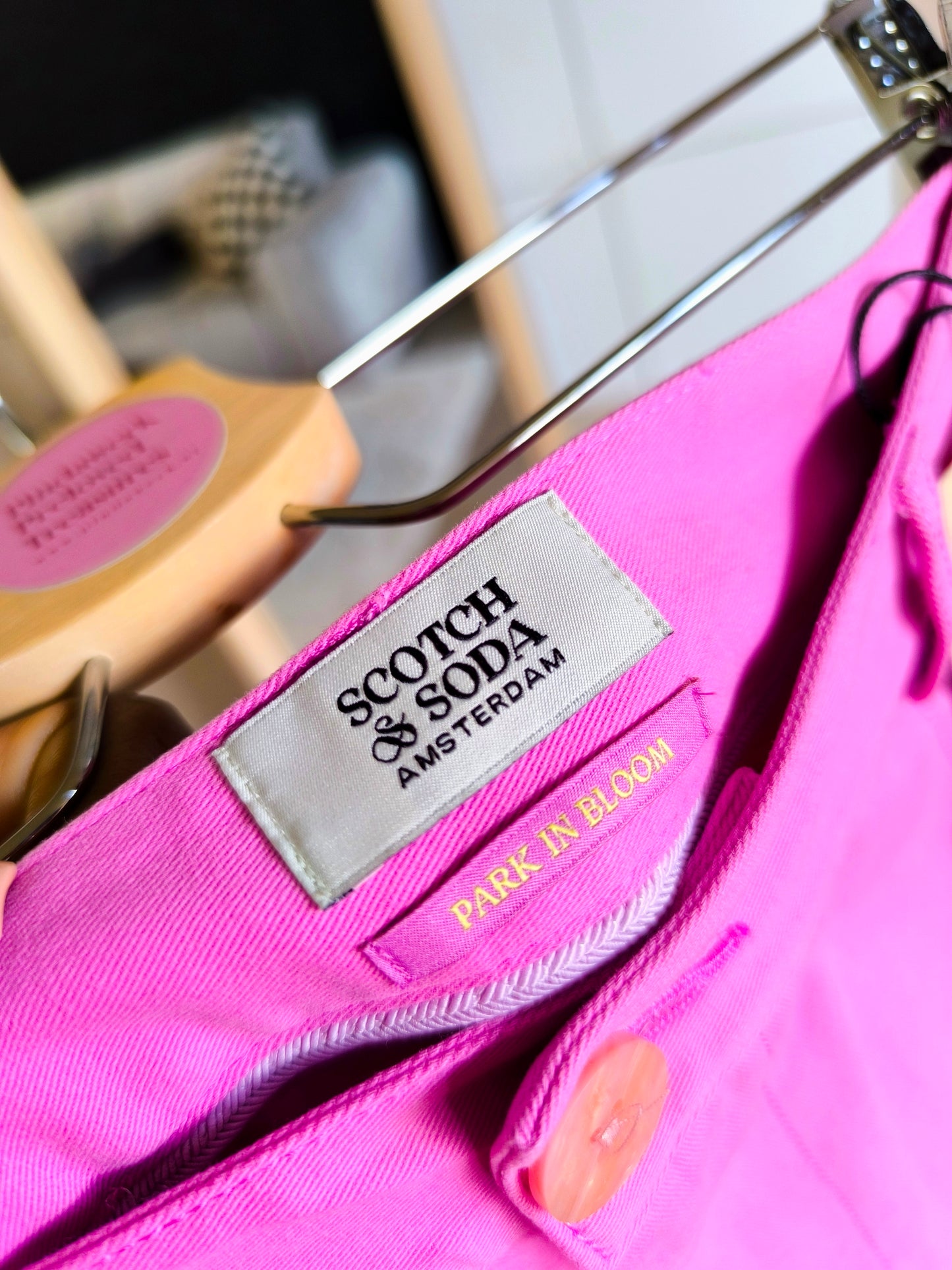 Scotch & Soda organic cotton broderie midi rok orchid