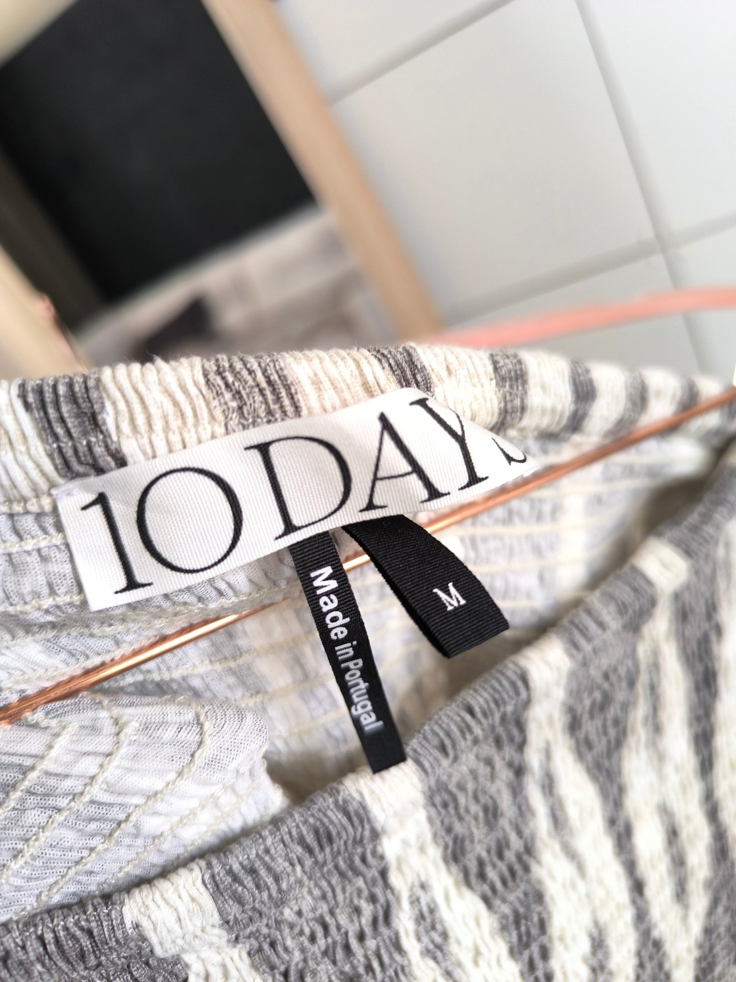 10DAYS organic cotton strapless jurk