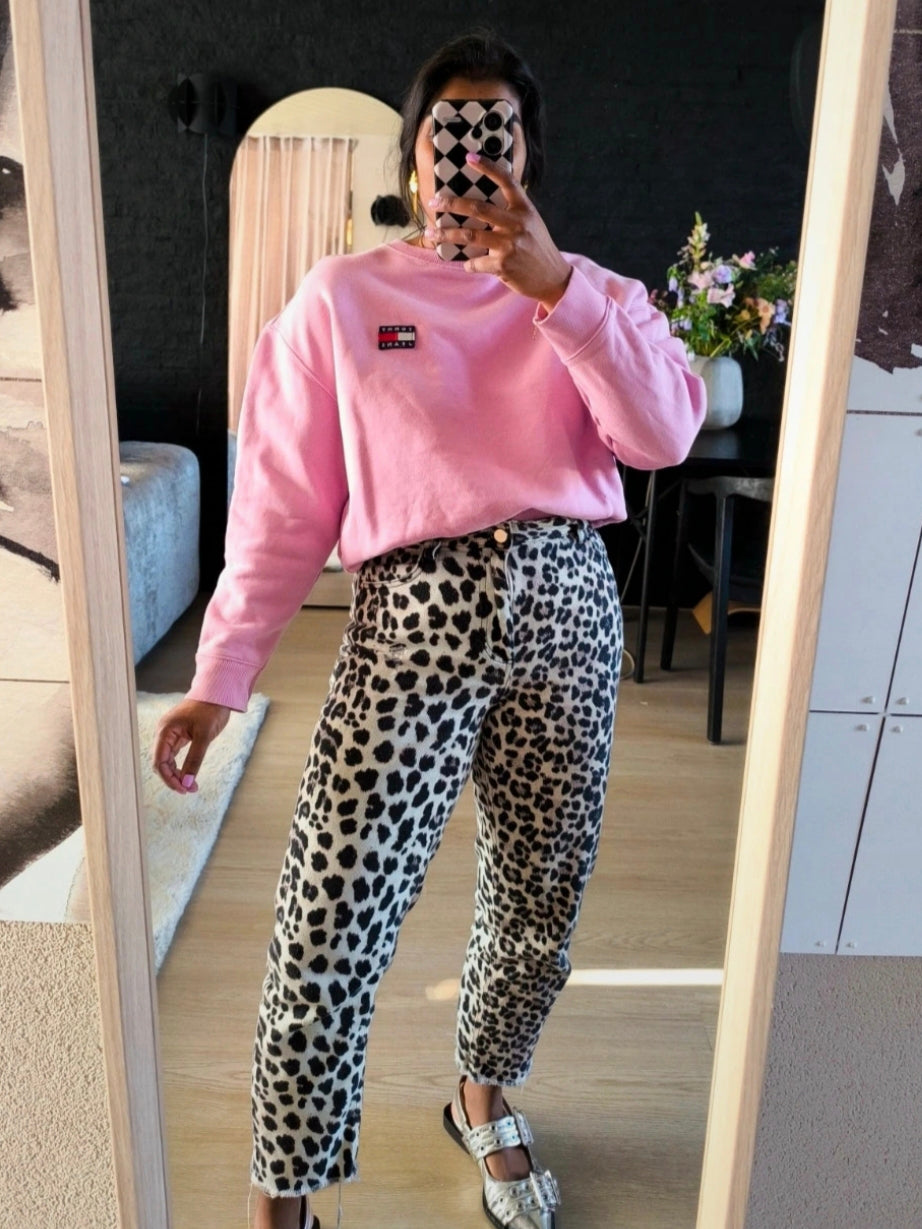 Tommy Jeans boxy fit sweater flamingo