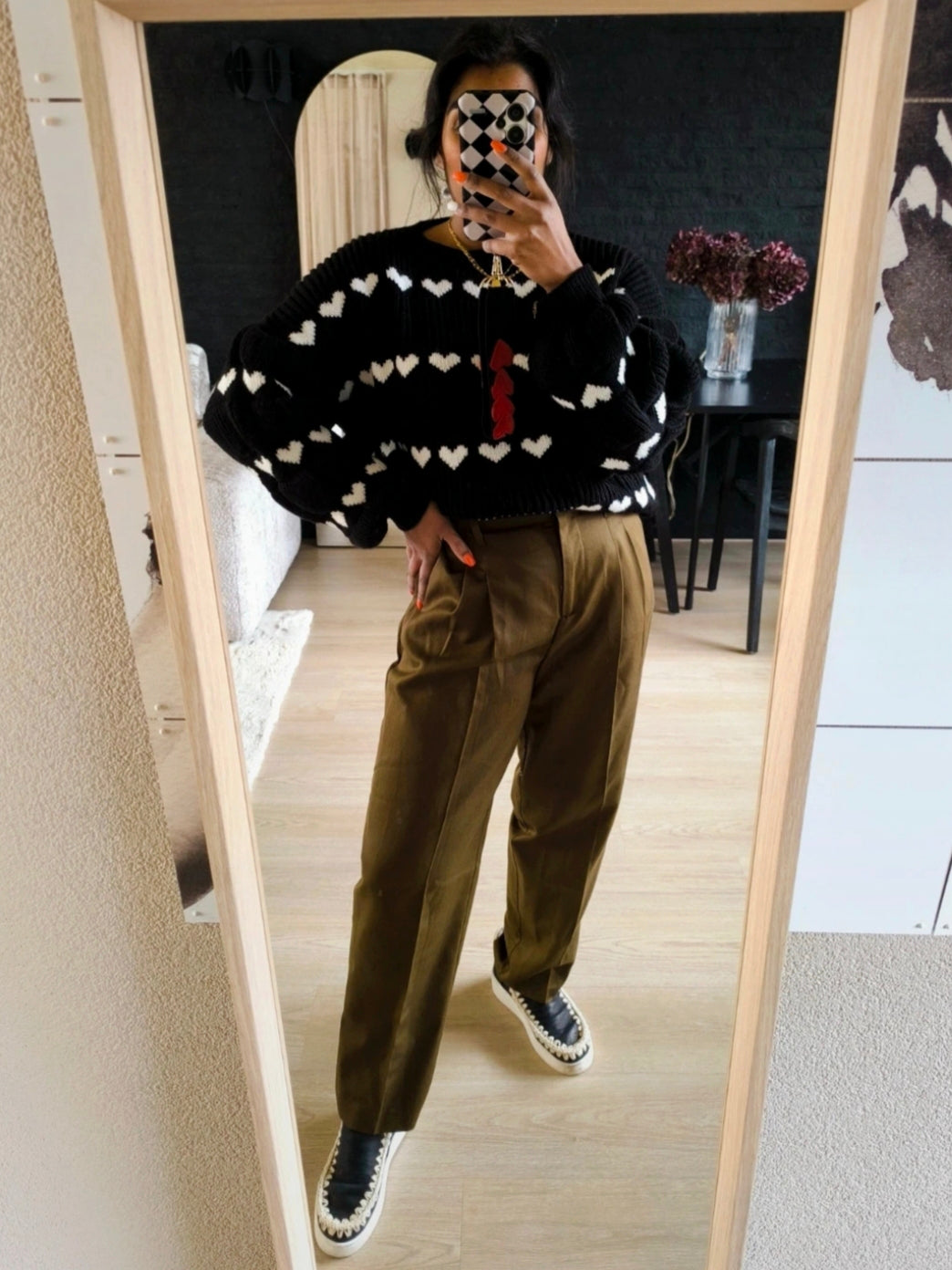 Mango tencel tapered pantalon dark olive