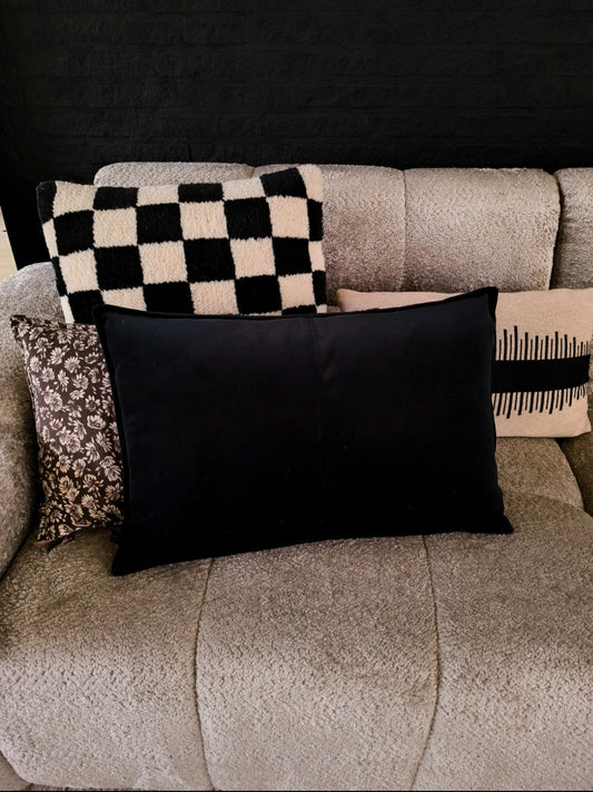 WOOOD velvet & cotton kussens (set van 2)