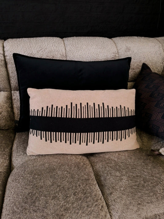 WOOOD velvet & cotton kussens (set van 2)