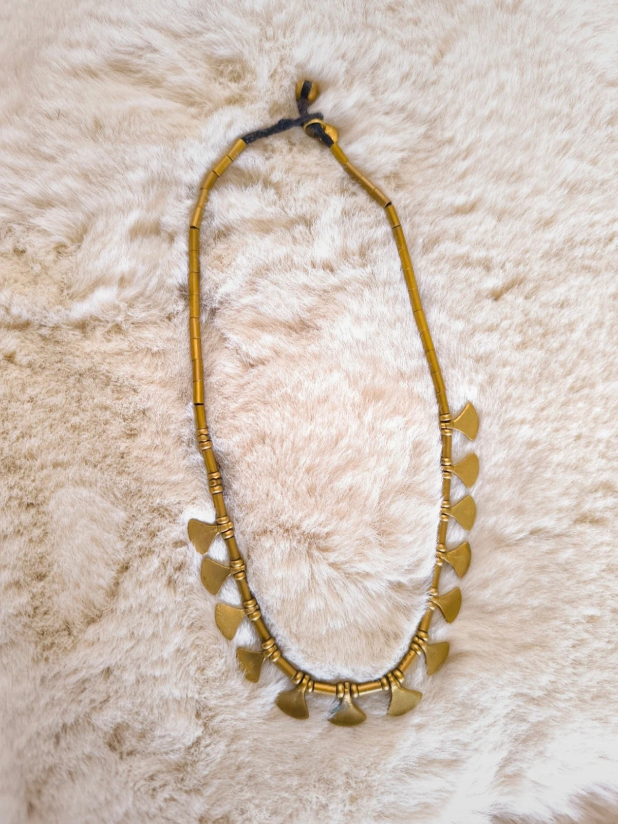 À la messing ketting bedels goud