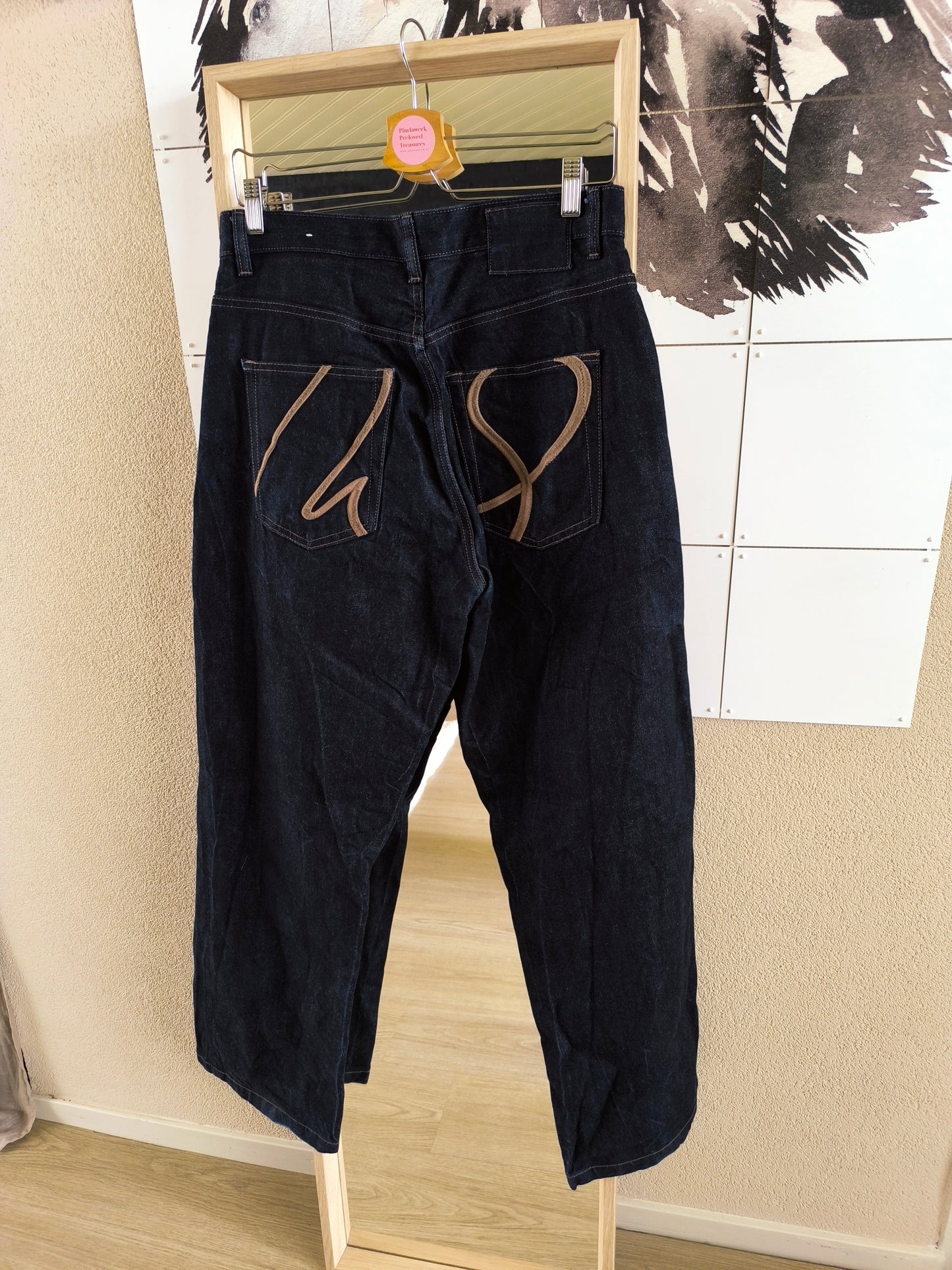 Zara relaxed fit high waist wide leg jeans