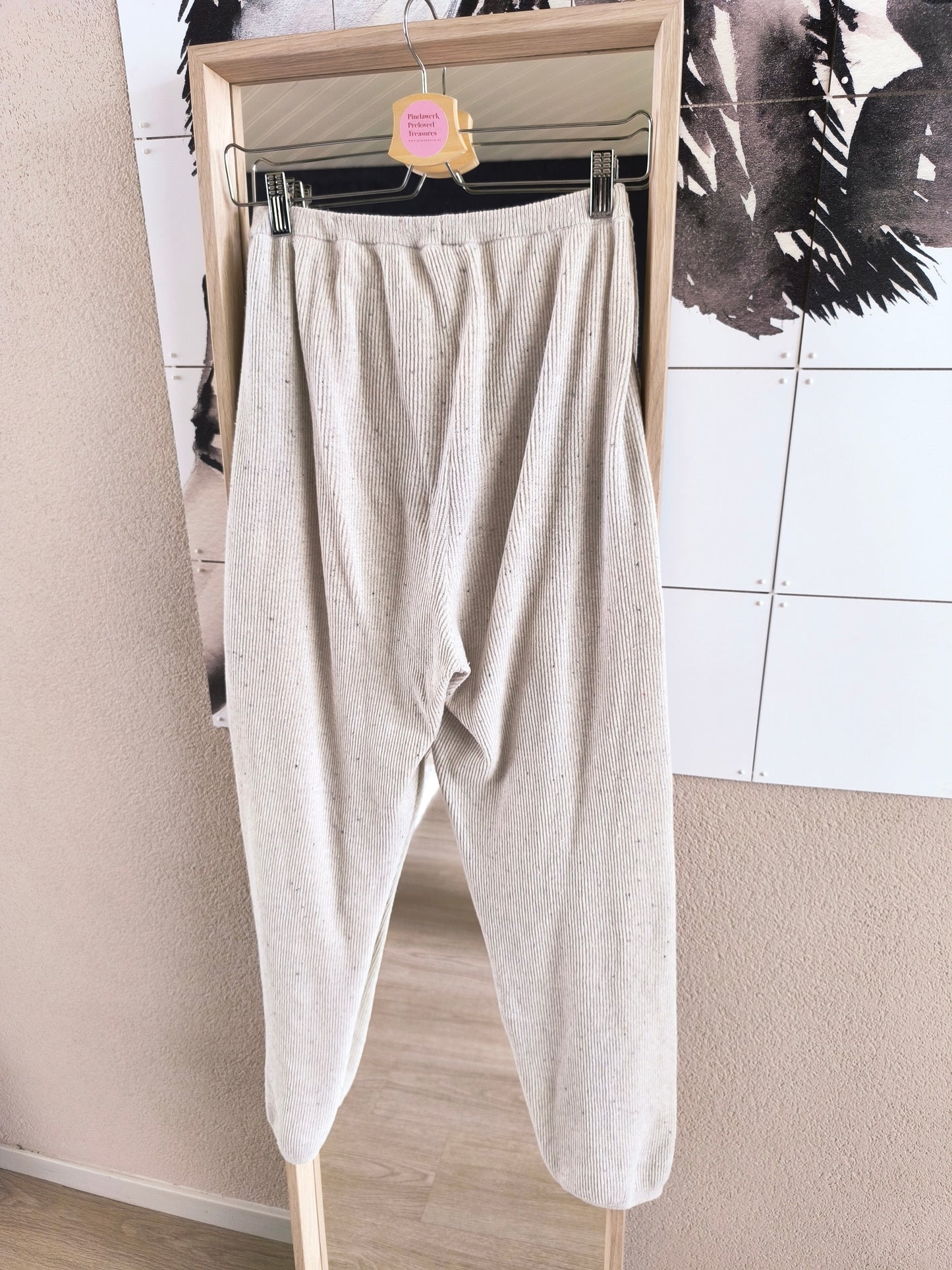 American Vintage Dozborow joggers ecru chine