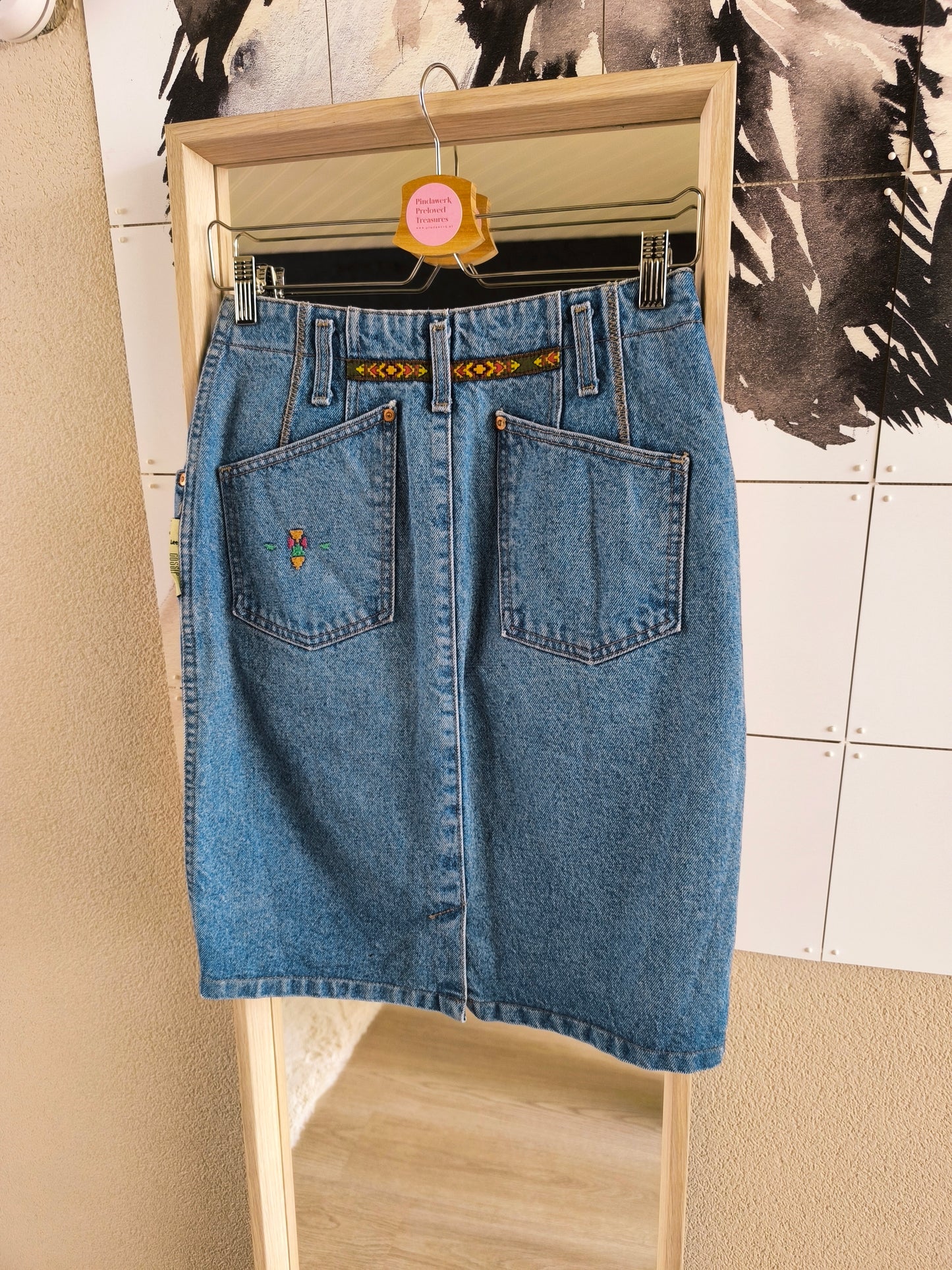 Vintage unieke LEE Gossip denim rok