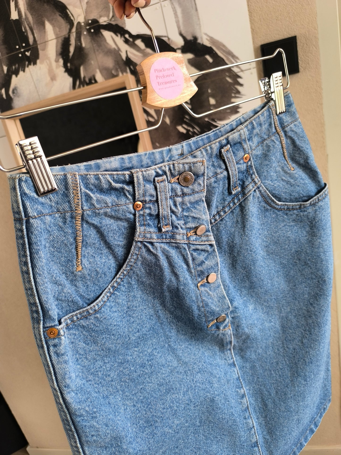 Vintage unieke LEE Gossip denim rok