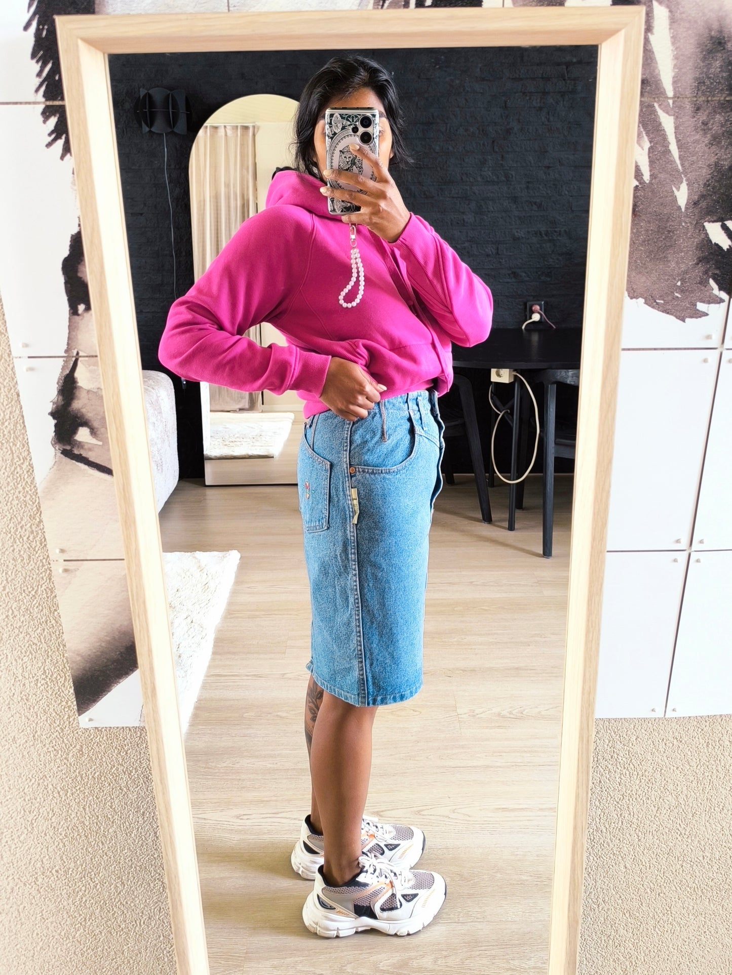 Vintage unieke LEE Gossip denim rok