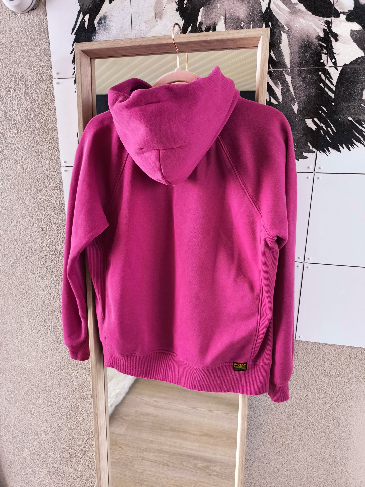 G-STAR Premium Core hoodie 2.0 fuchsia