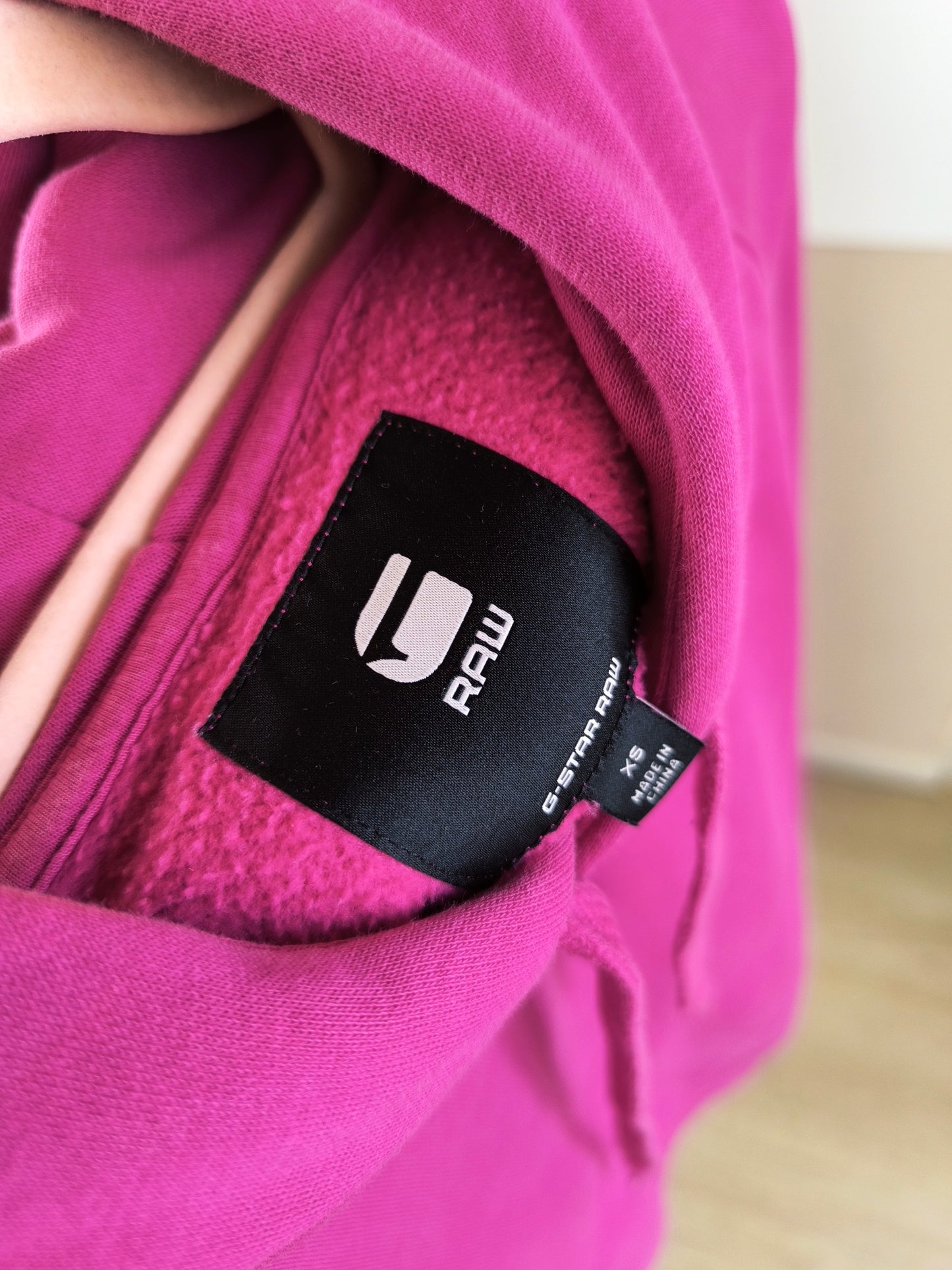 G-STAR Premium Core hoodie 2.0 fuchsia