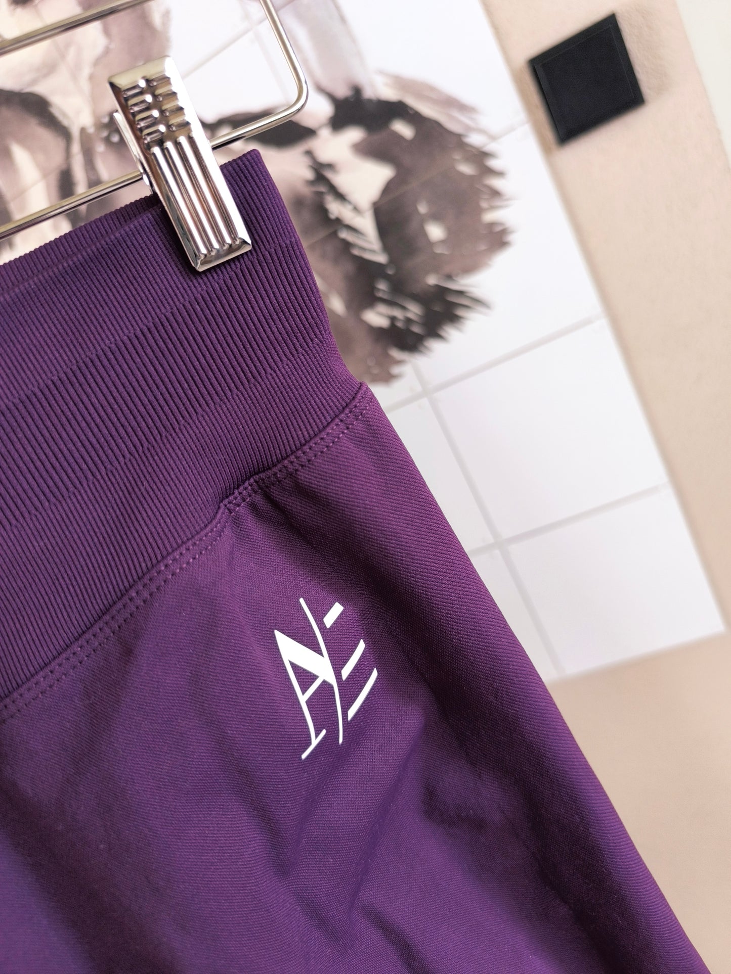 Ares crunch sport tights midnight purple