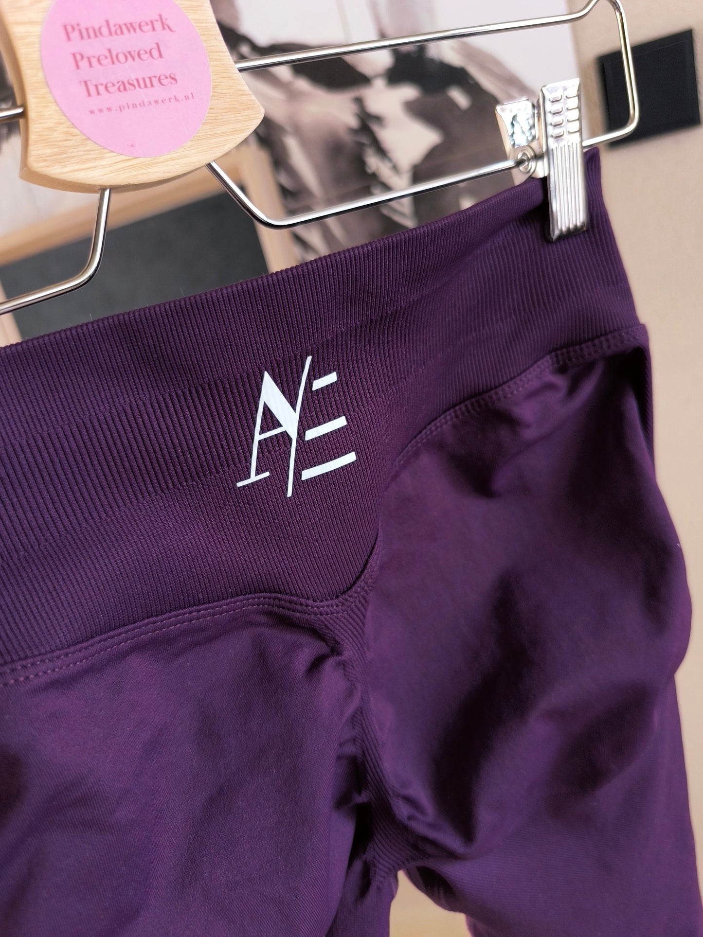 Ares crunch sport tights midnight purple
